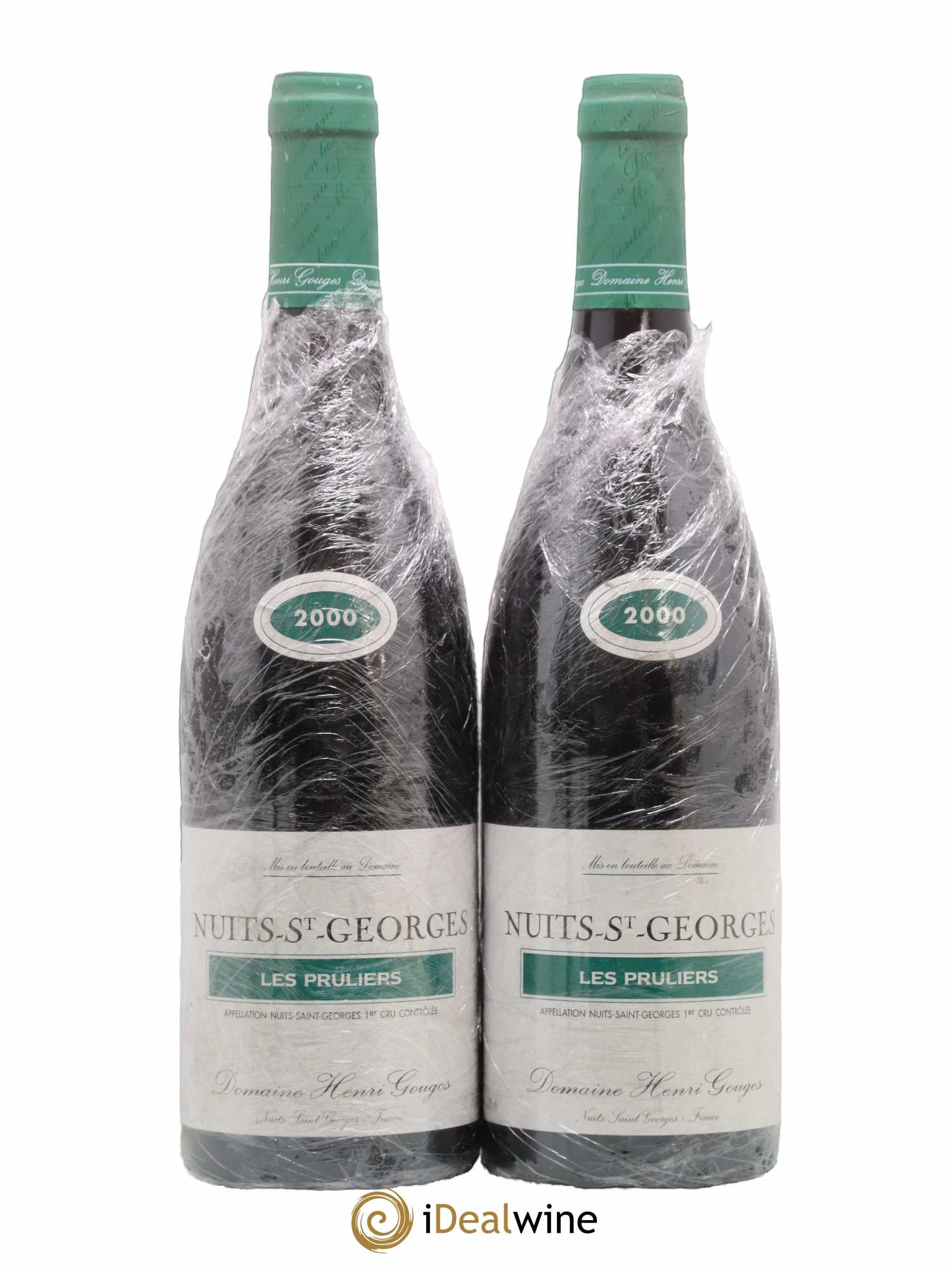 Nuits-Saint-Georges 1er Cru Les Pruliers Henri Gouges 2000 - Lotto di 2 bottiglie - 0