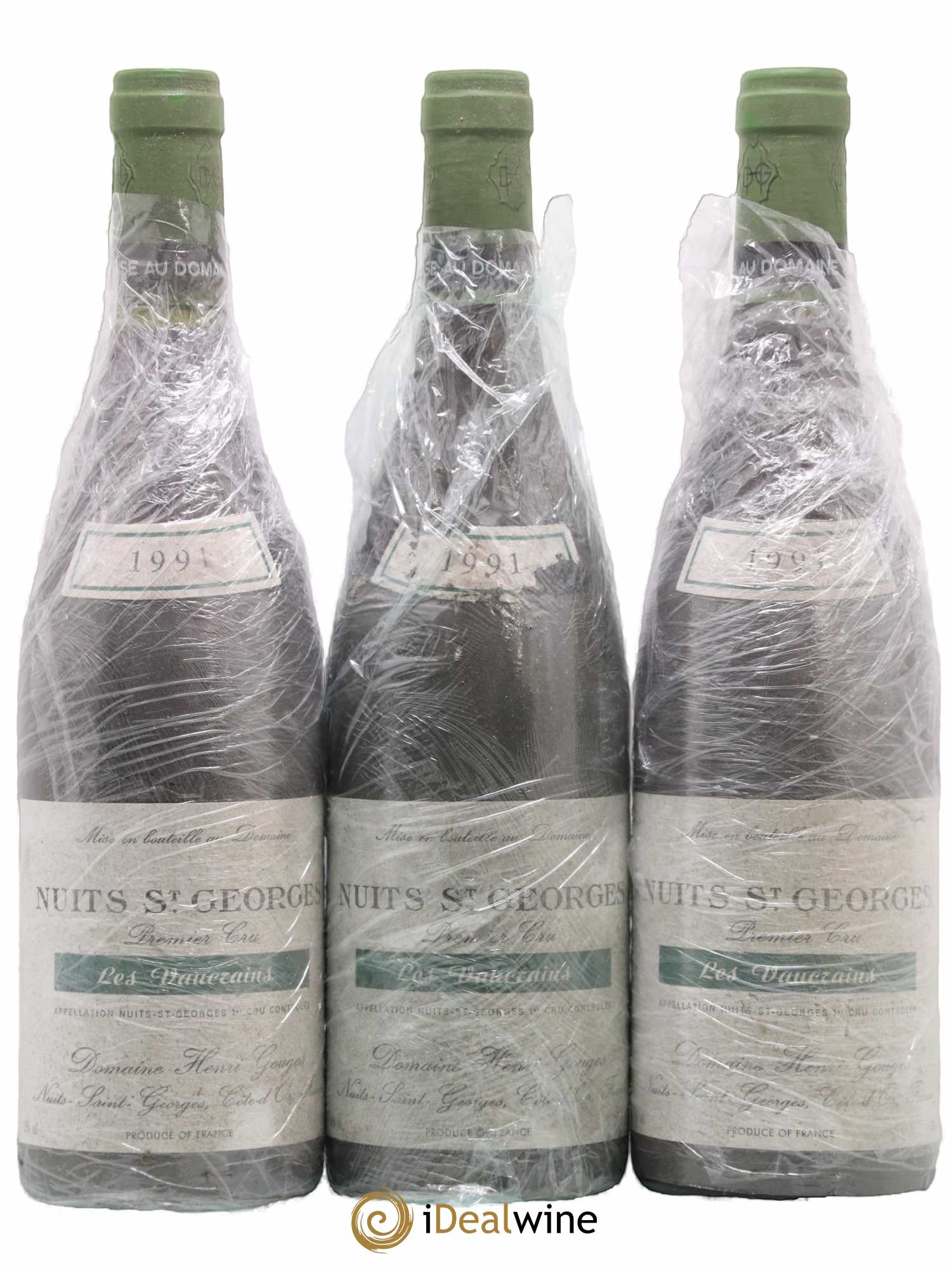 Nuits-Saint-Georges 1er Cru Les Vaucrains Henri Gouges 1991 - Lot de 3 bouteilles - 0
