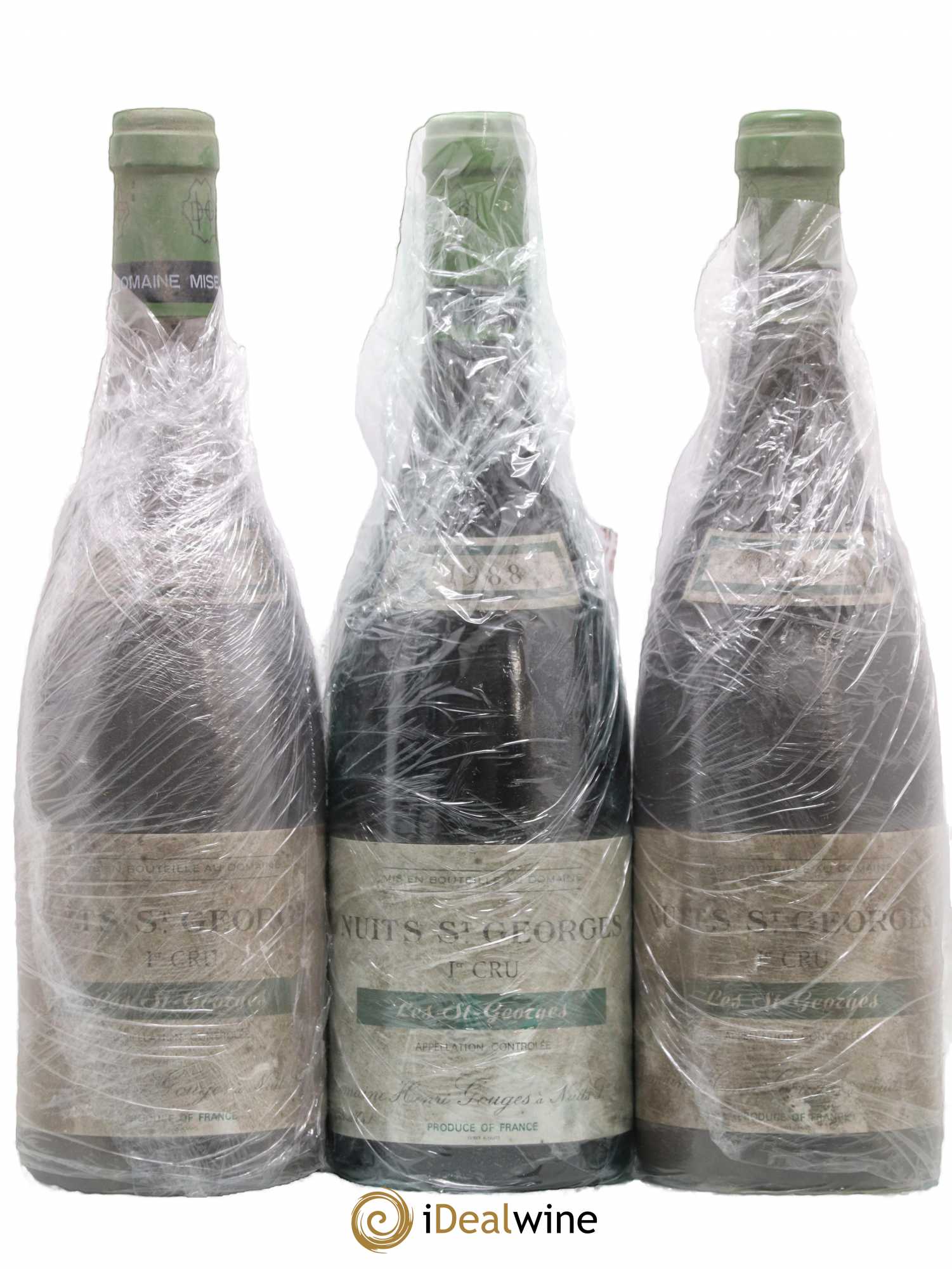 Nuits-Saint-Georges 1er Cru Les Saints Georges Henri Gouges 1988 - Lot de 3 bouteilles - 0