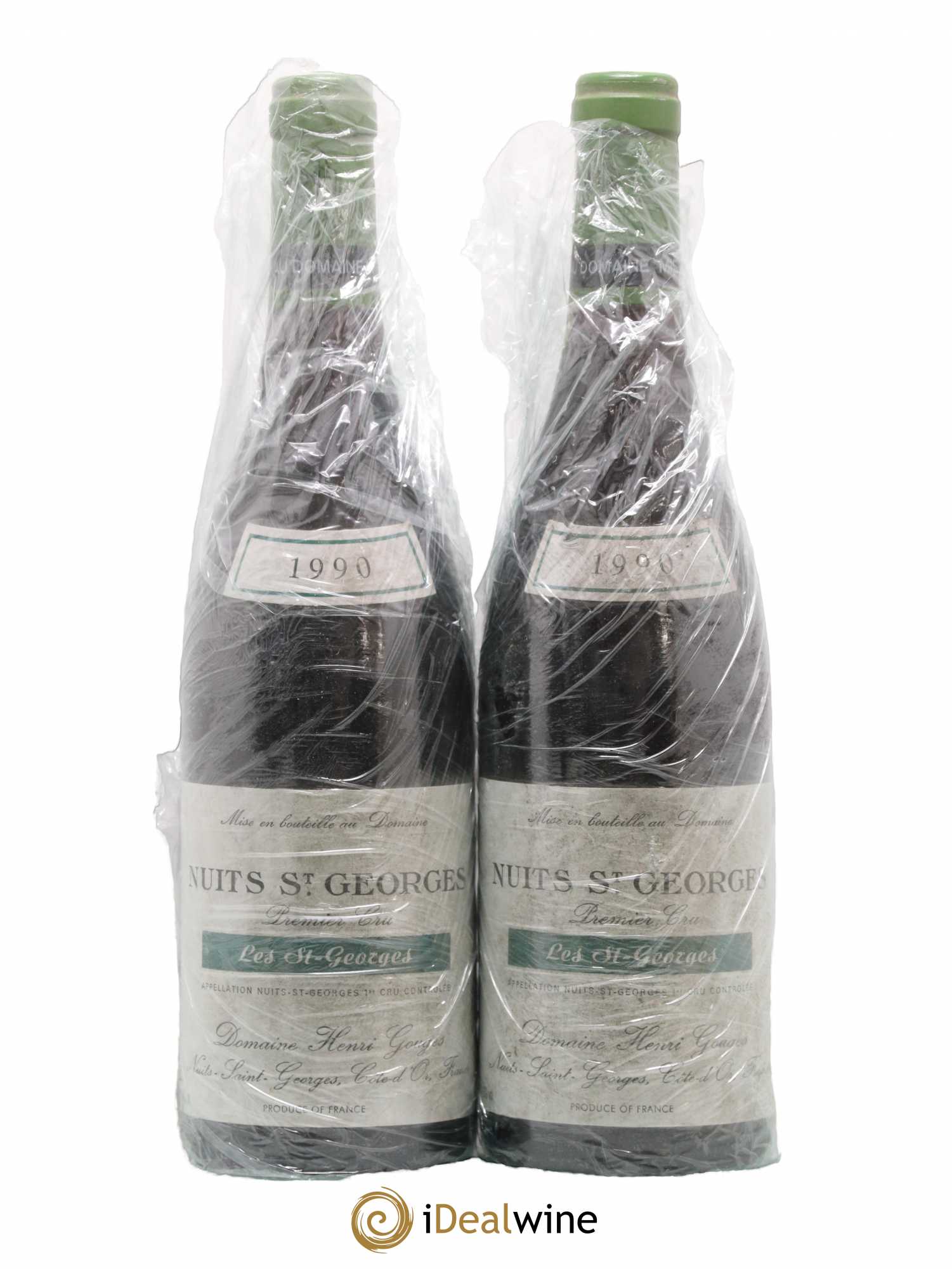 Nuits-Saint-Georges 1er Cru Les Saints Georges Henri Gouges 1990 - Lot de 2 bouteilles - 0