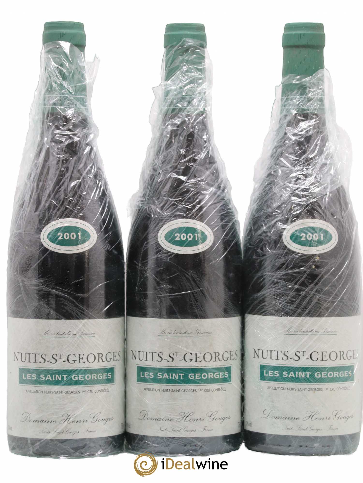 Nuits-Saint-Georges 1er Cru Les Saints Georges Henri Gouges 2001 - Lot of 3 bottles - 0