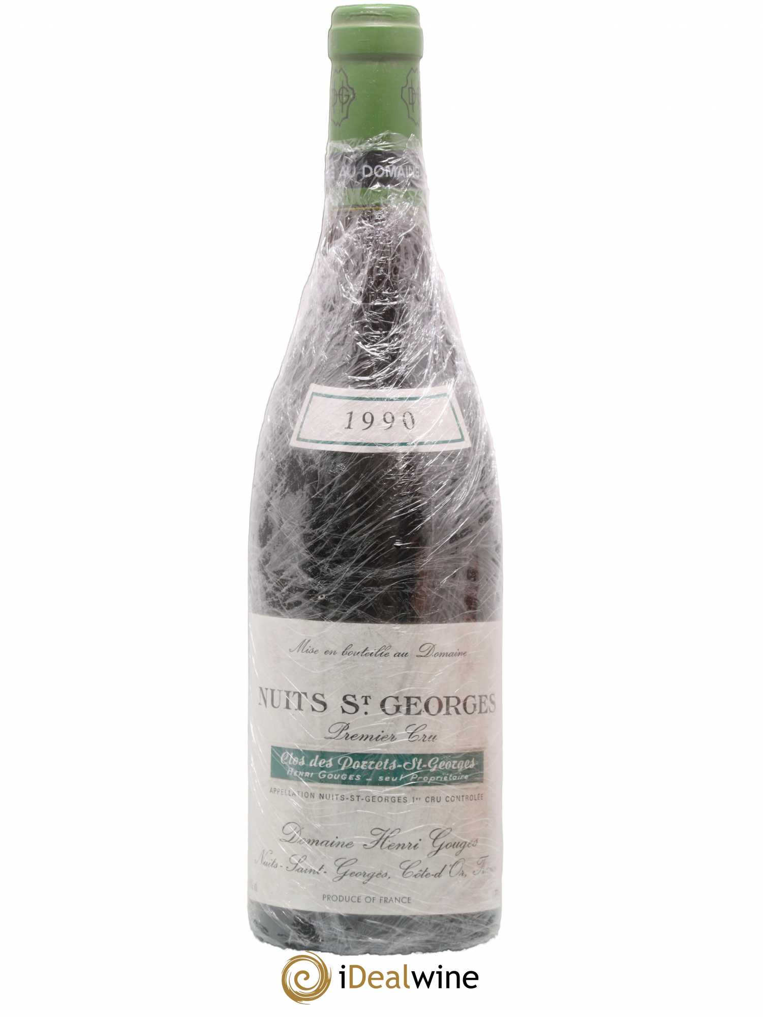 Nuits-Saint-Georges 1er Cru Clos des Porrets St Georges Henri Gouges 1990 - Posten von 1 Flasche - 0