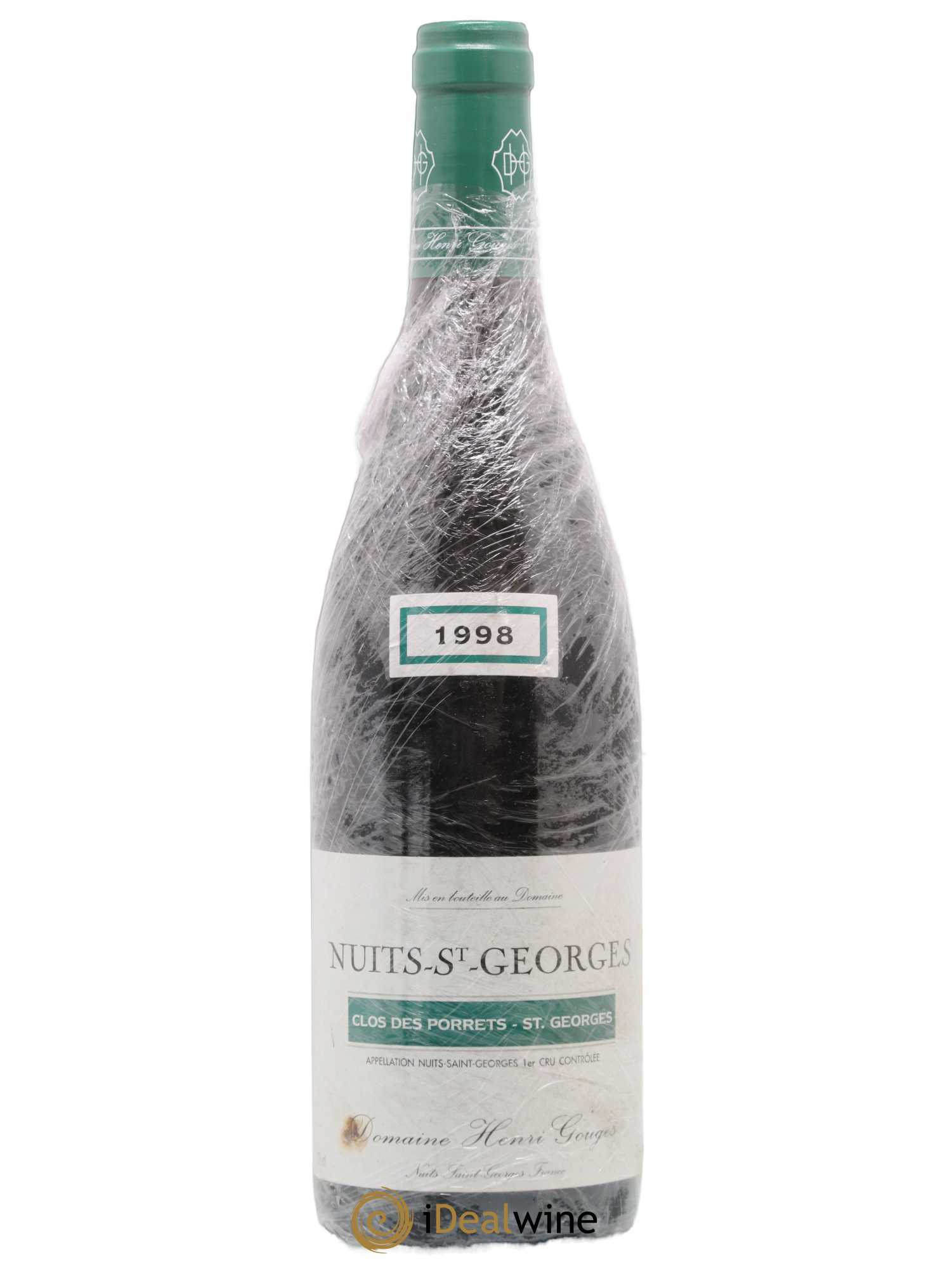 Nuits-Saint-Georges 1er Cru Clos des Porrets St Georges Henri Gouges 1998 - Lot de 1 bouteille - 0