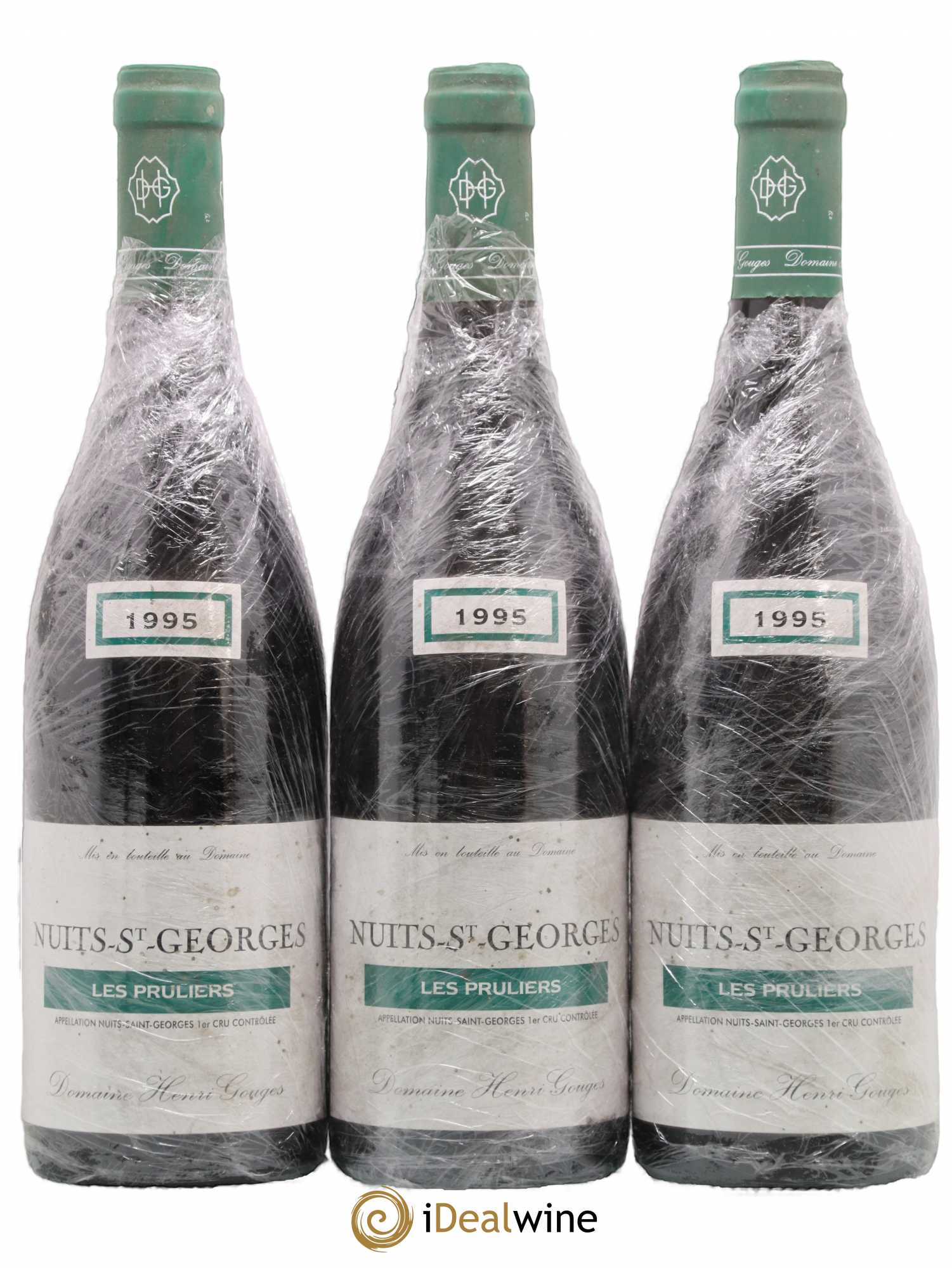 Nuits-Saint-Georges 1er Cru Les Pruliers Henri Gouges 1995 - Lot de 3 bouteilles - 0
