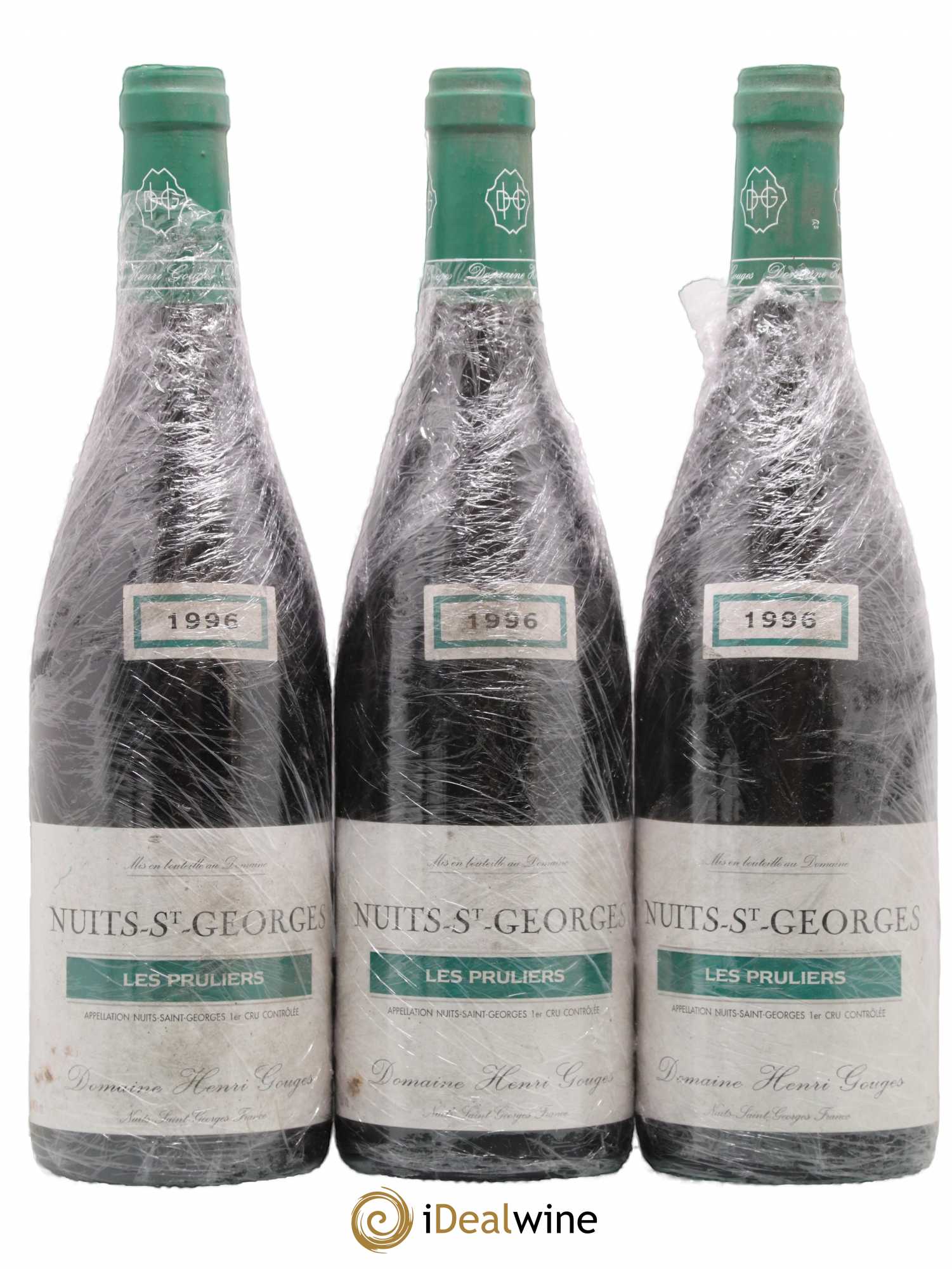 Nuits-Saint-Georges 1er Cru Les Pruliers Henri Gouges 1996 - Posten von 3 Flaschen - 0