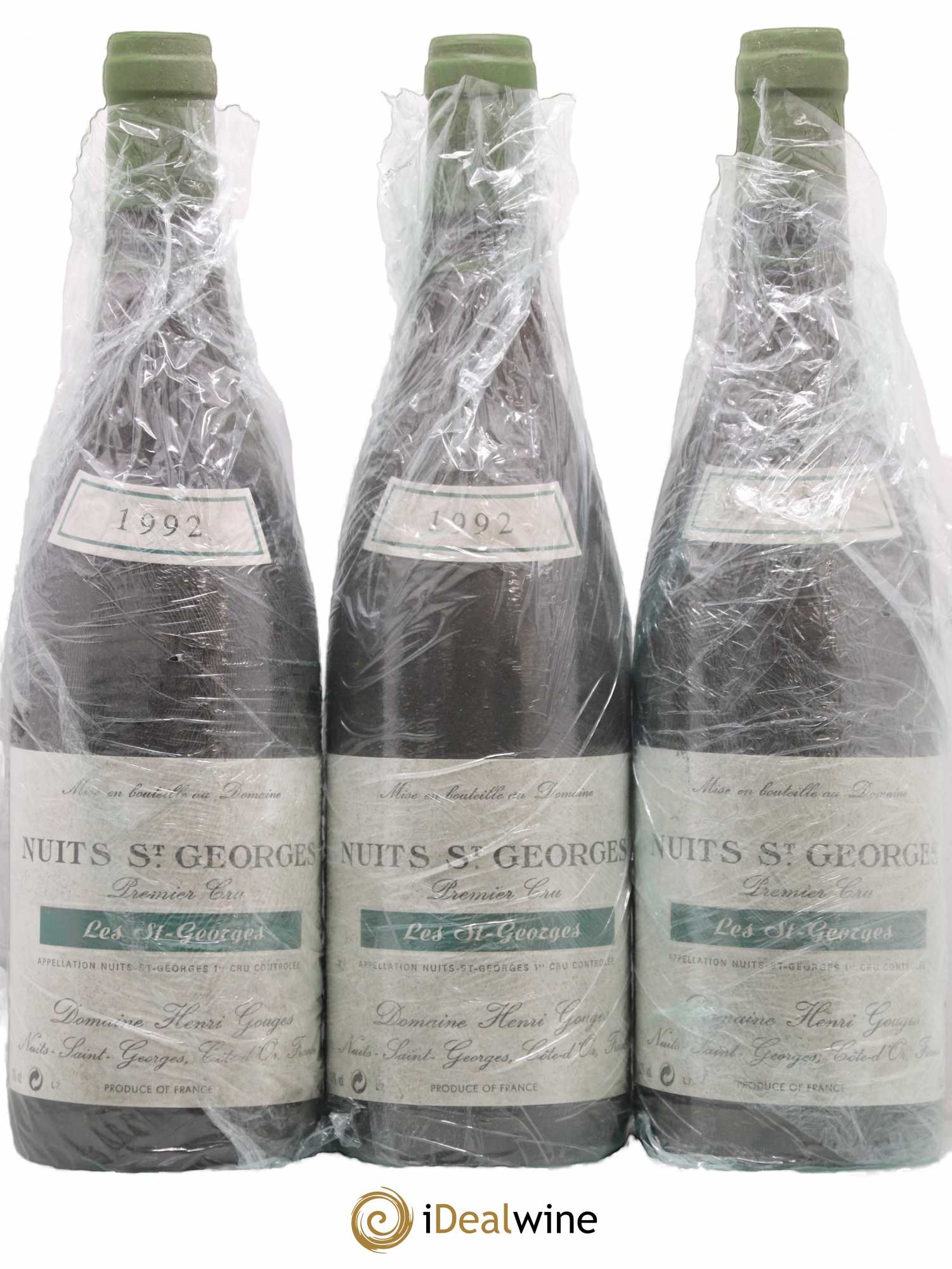 Nuits-Saint-Georges 1er Cru Les Saints Georges Henri Gouges 1992 - Lot de 3 bouteilles - 0