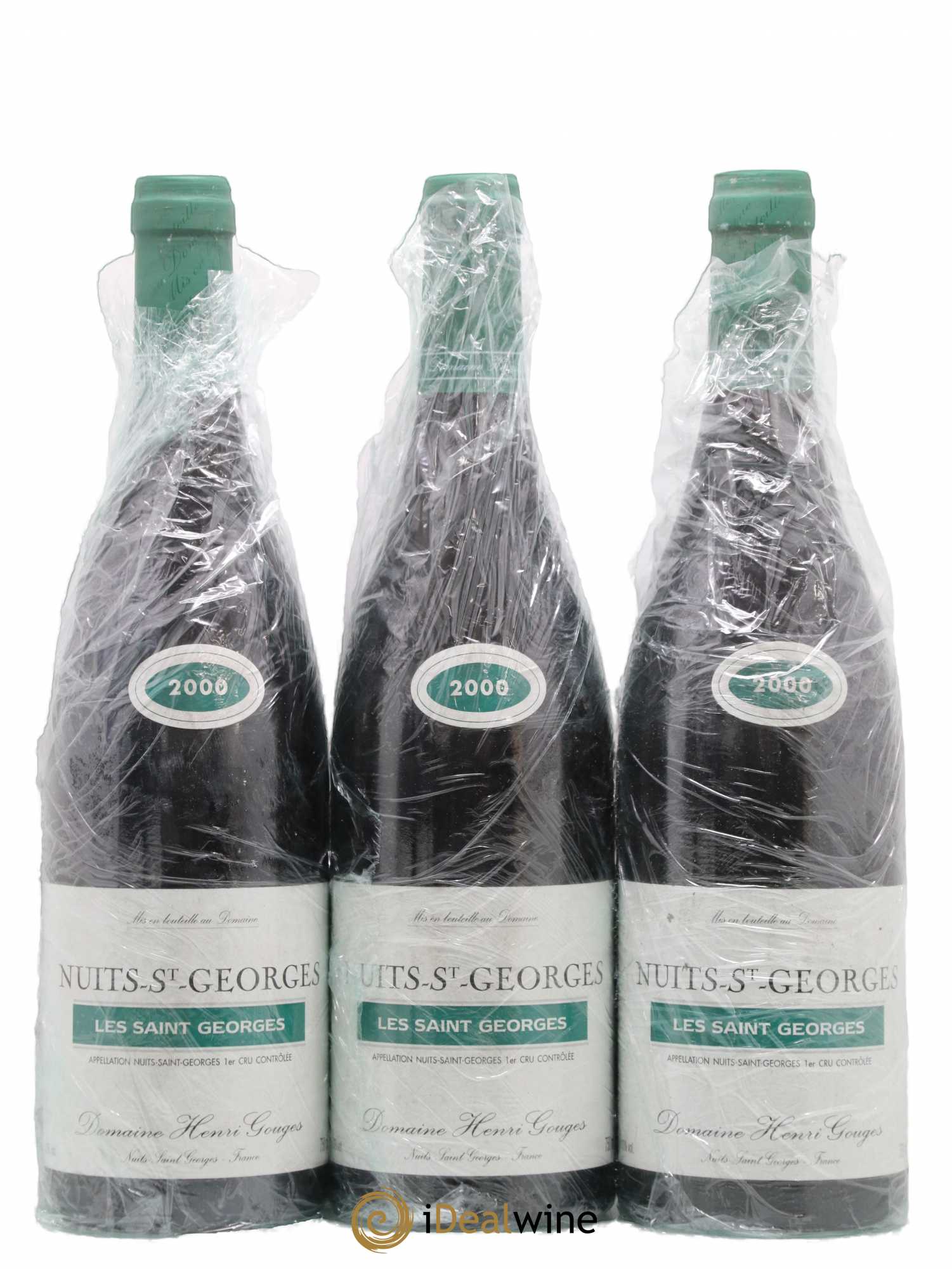 Nuits-Saint-Georges 1er Cru Les Saints Georges Henri Gouges 2000 - Lot of 3 bottles - 0