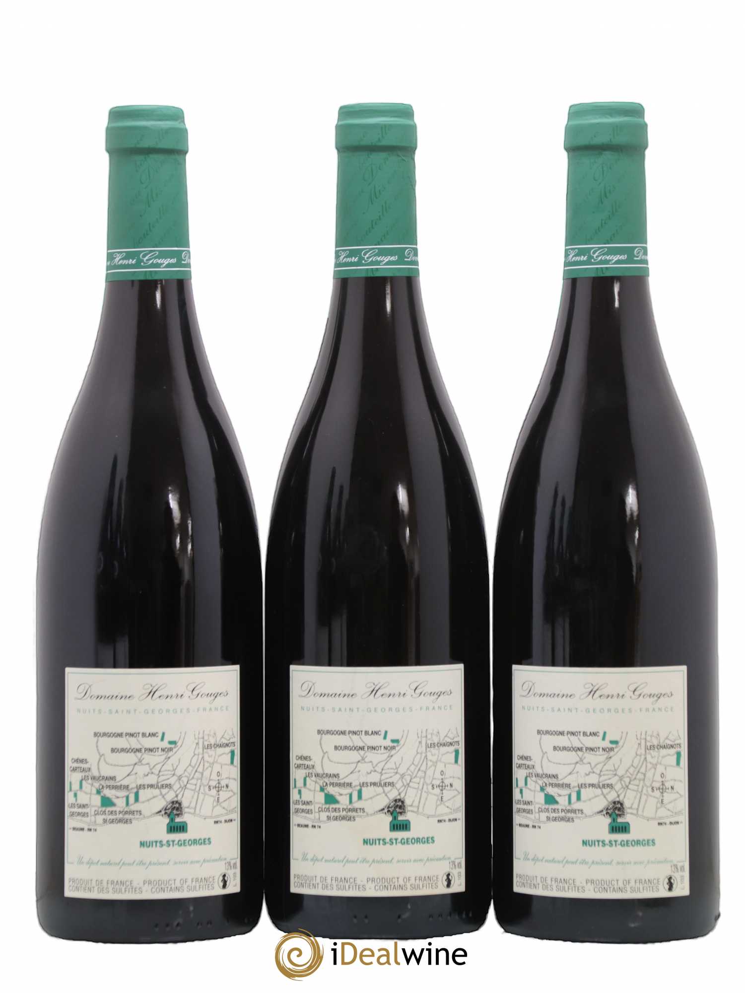 Nuits-Saint-Georges 1er Cru Les Saints Georges Henri Gouges 2005 - Lot of 3 bottles - 1