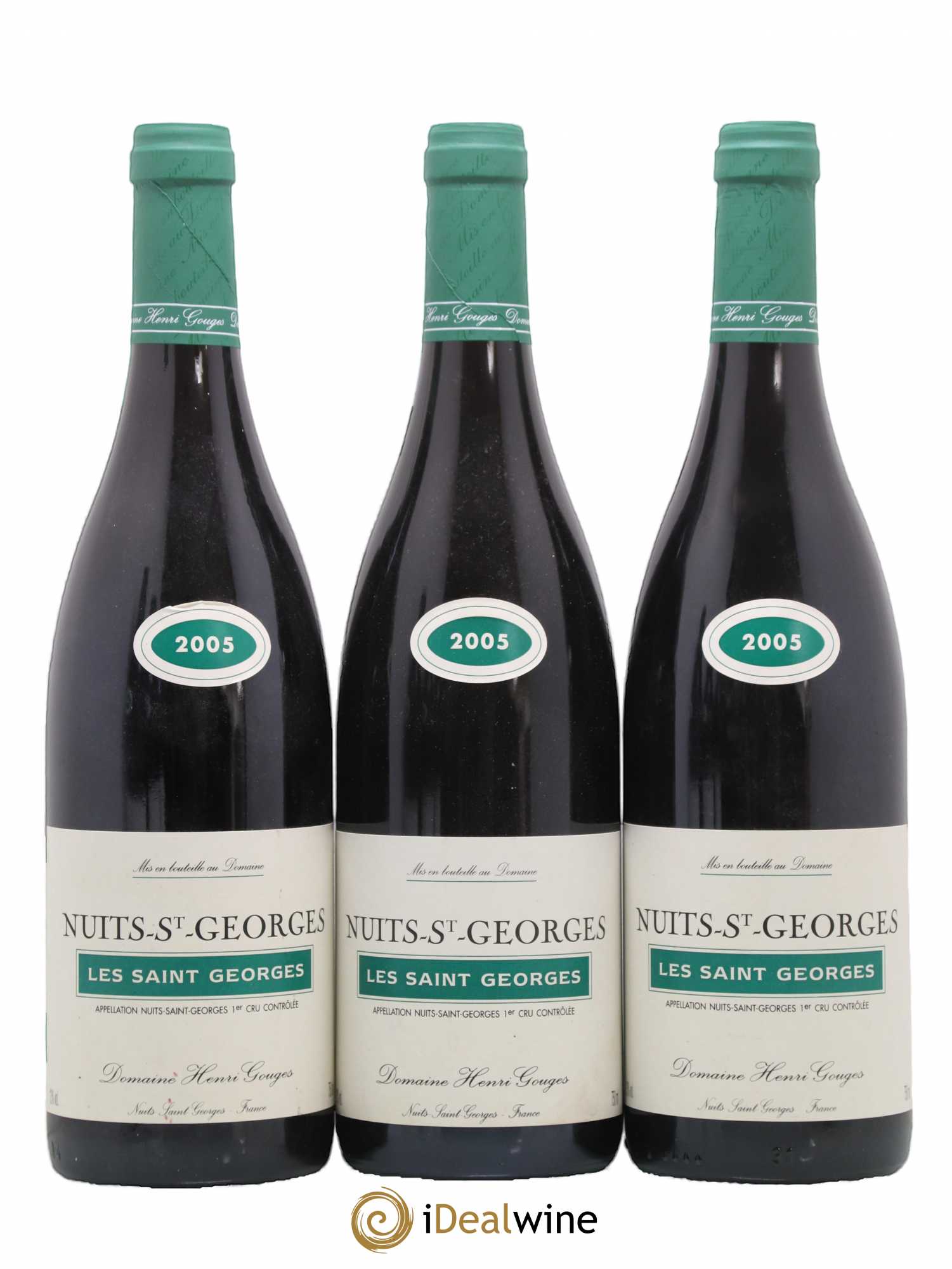 Nuits-Saint-Georges 1er Cru Les Saints Georges Henri Gouges 2005 - Lot of 3 bottles - 0