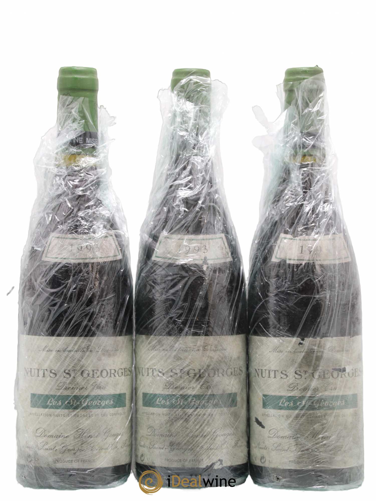 Nuits-Saint-Georges 1er Cru Les Saints Georges Henri Gouges 1993 - Lot de 3 bouteilles - 0