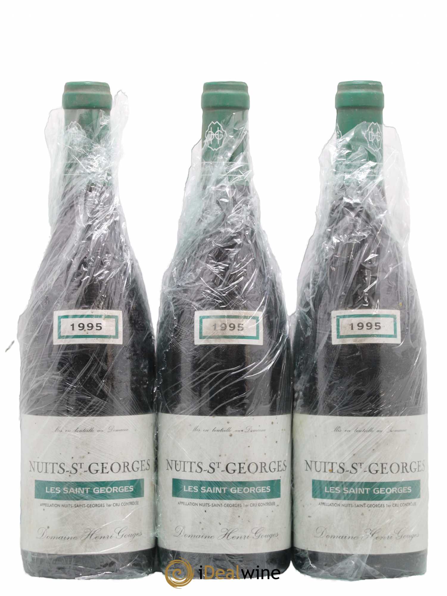 Nuits-Saint-Georges 1er Cru Les Saints Georges Henri Gouges 1995 - Lot de 3 bouteilles - 0