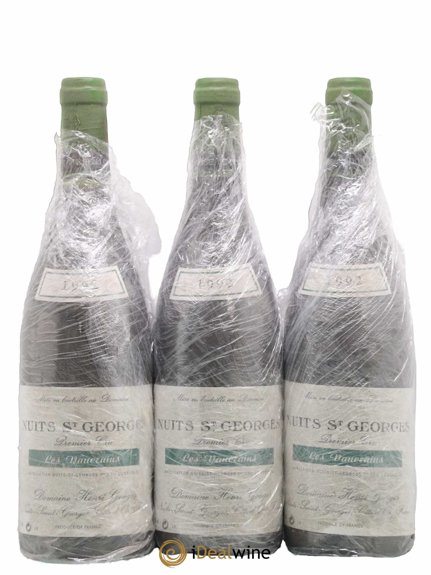 Nuits-Saint-Georges 1er Cru Les Vaucrains Henri Gouges 1992 - Lot de 3 bouteilles - 0