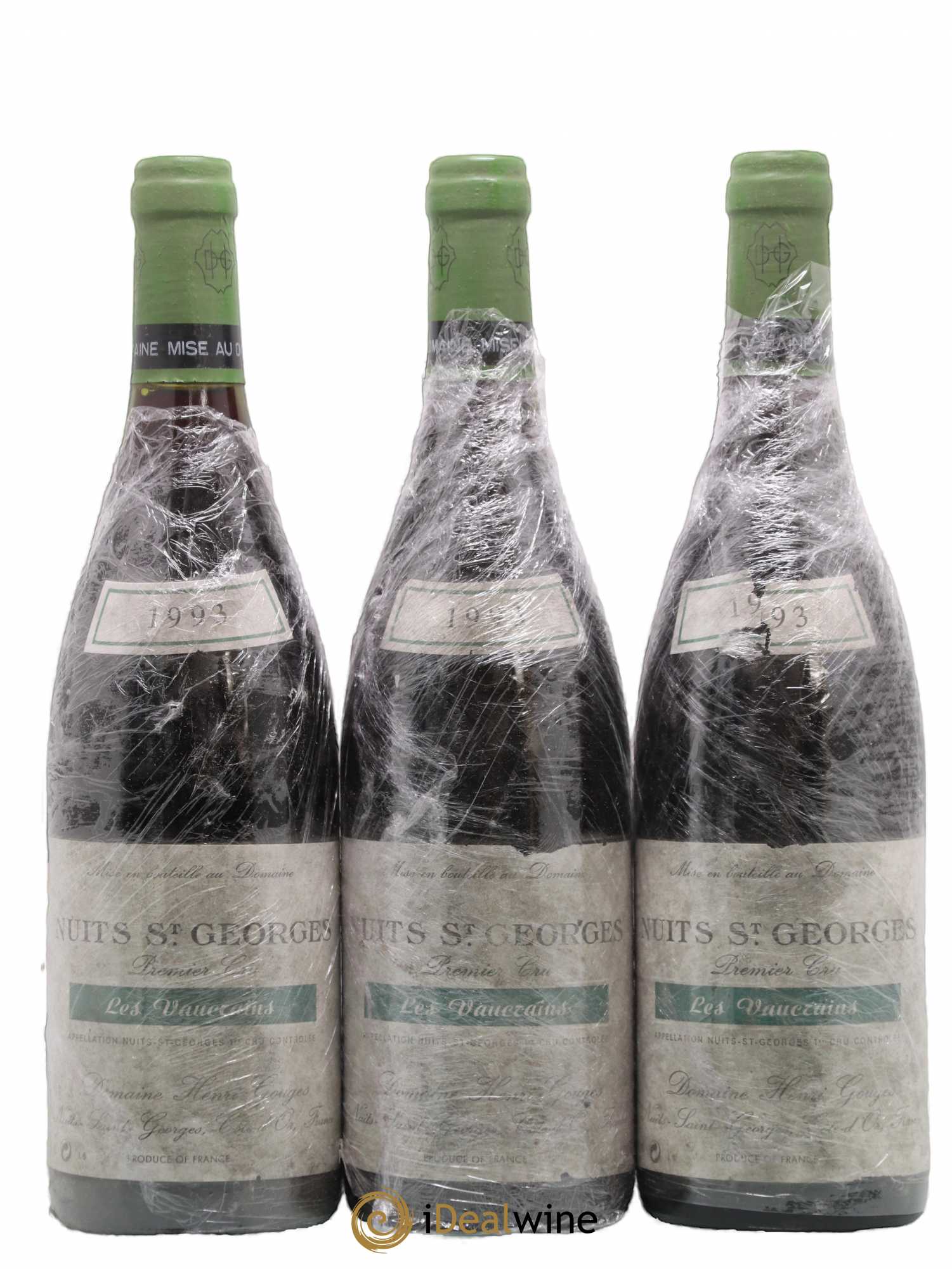 Nuits-Saint-Georges 1er Cru Les Vaucrains Henri Gouges 1993 - Lot de 3 bouteilles - 0