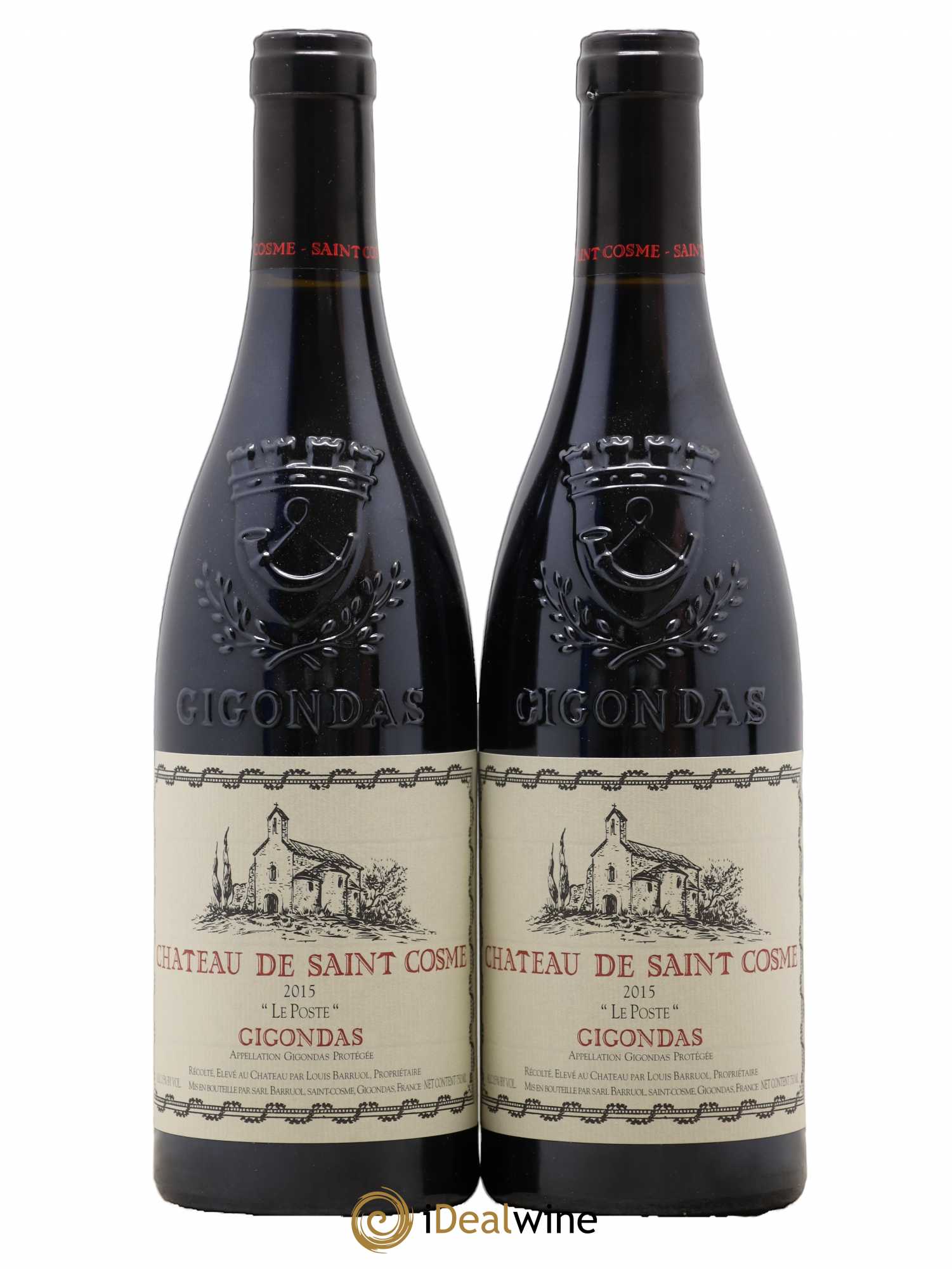 Gigondas Le Poste Saint Cosme 2015 - Lot de 2 bouteilles - 0