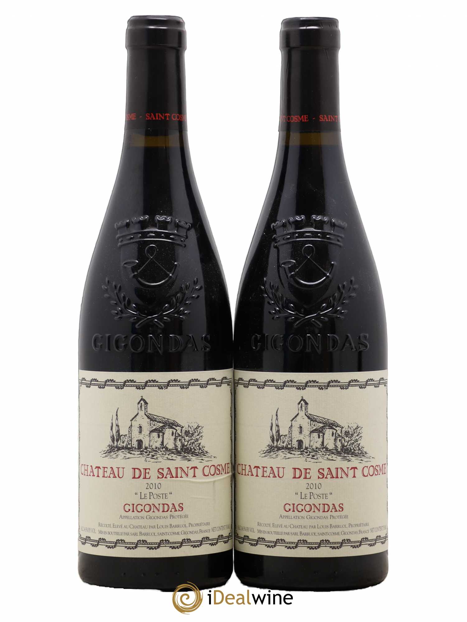 Gigondas Le Poste Saint Cosme 2010 - Lot de 2 bouteilles - 0
