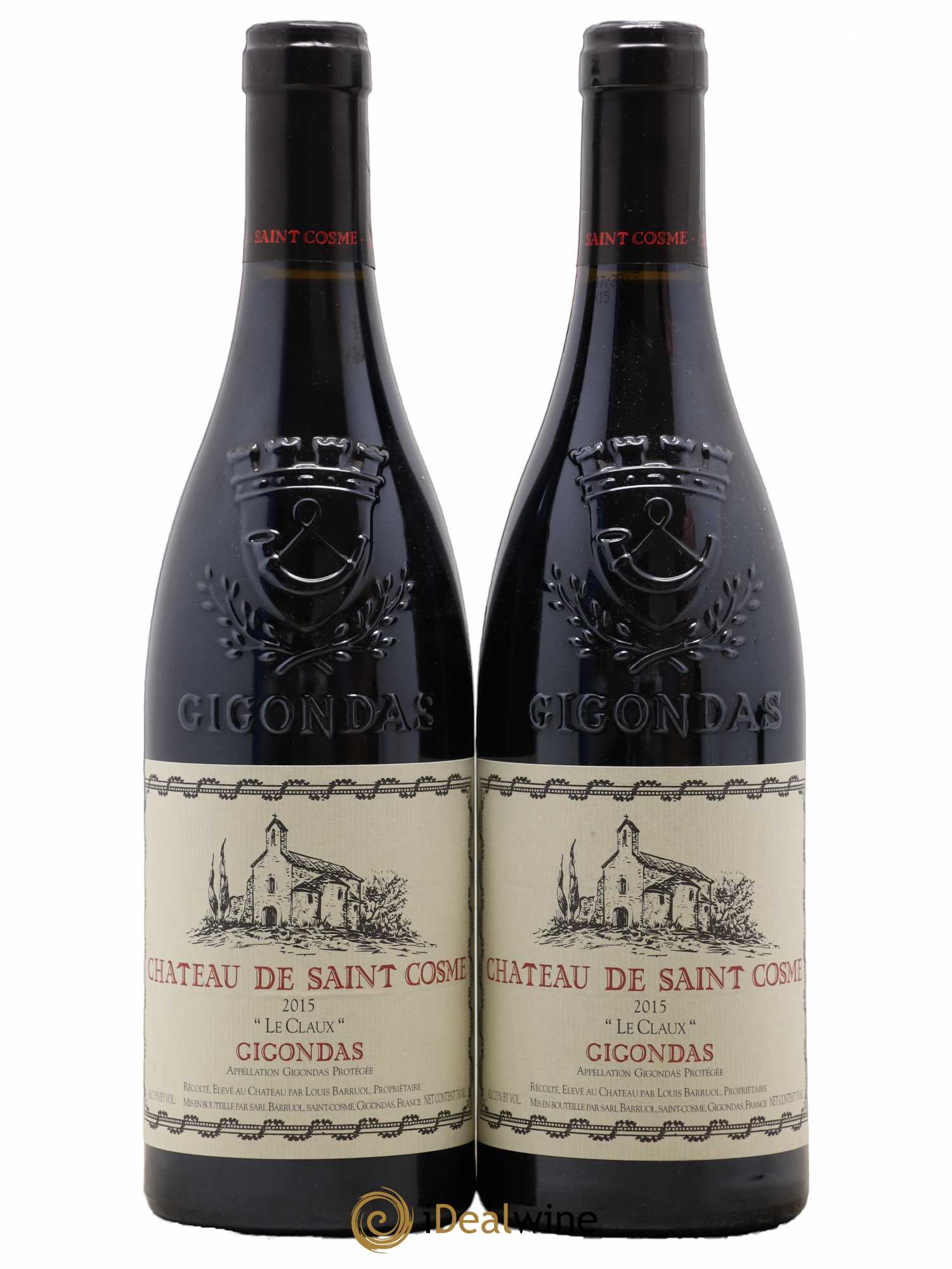 Gigondas Le Claux Saint Cosme 2015 - Lot de 2 bouteilles - 0