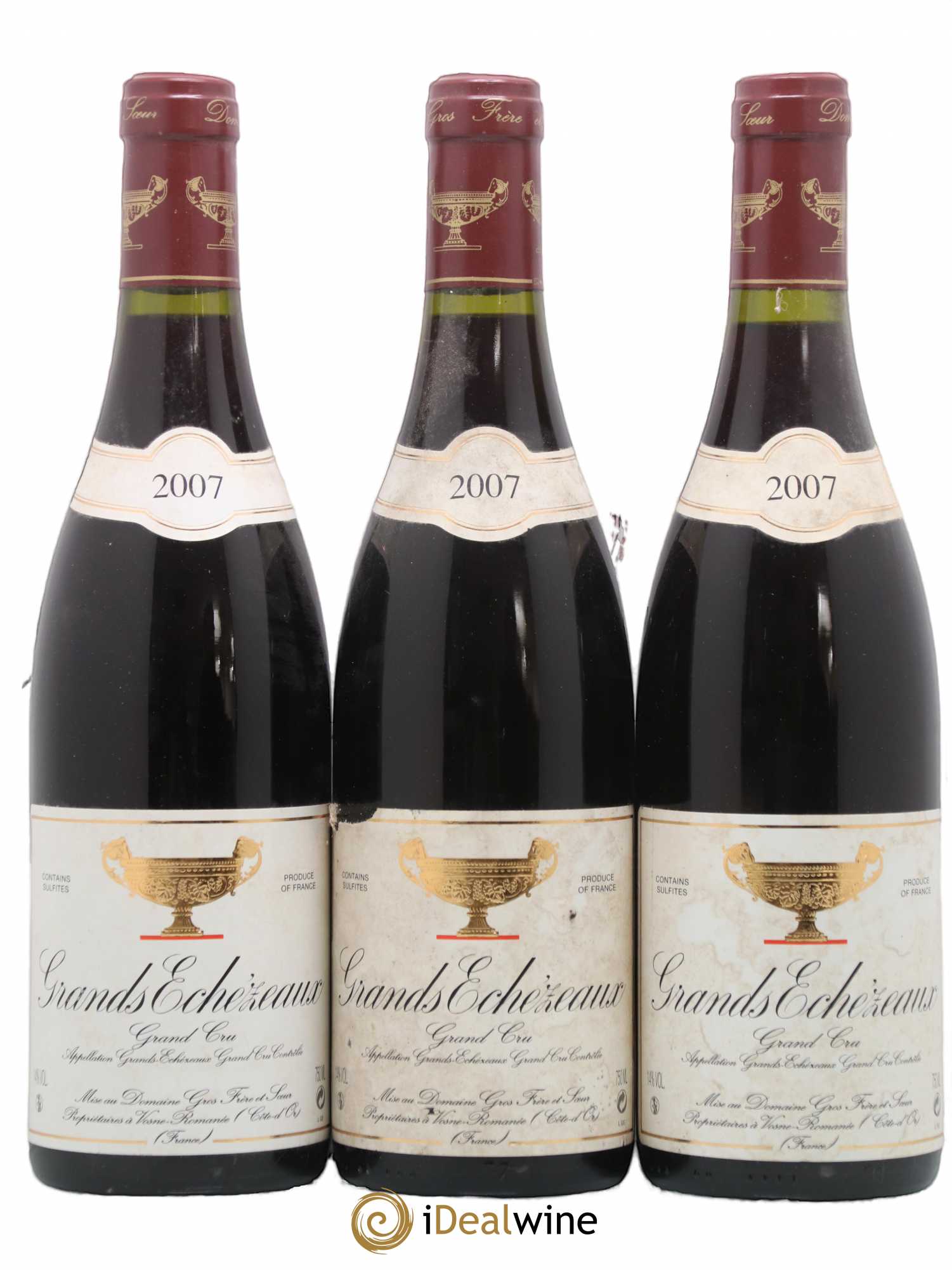 Grands-Echezeaux Grand Cru Gros Frère & Soeur 2007 - Lot de 3 bouteilles - 0