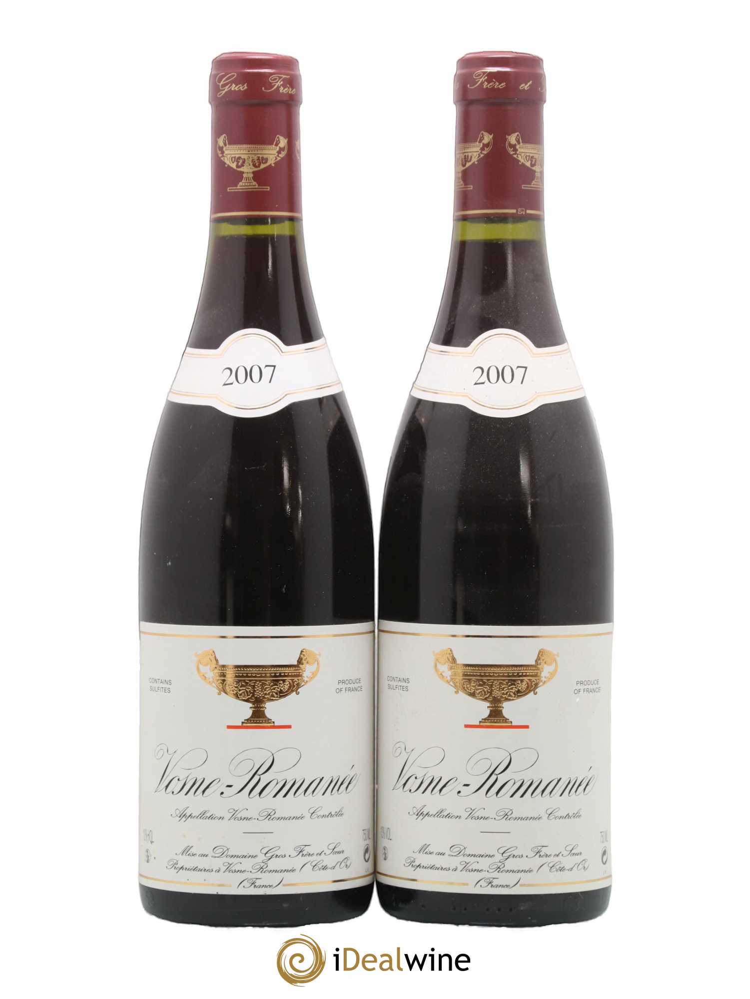 Vosne-Romanée Gros Frère & Soeur 2007 - Lot de 2 bouteilles - 0