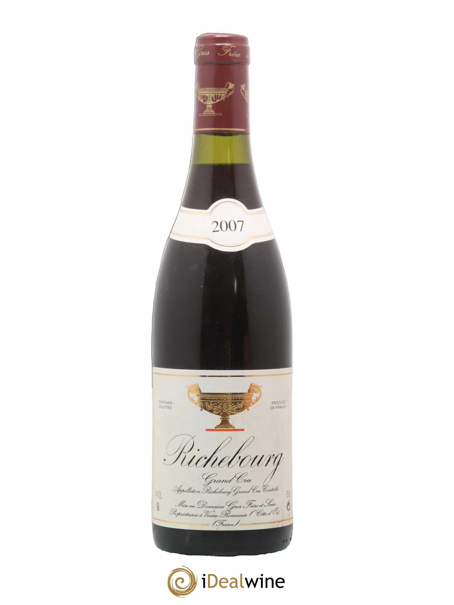 Richebourg Grand Cru Gros Frère & Soeur 2007 - Lot de 1 bouteille - 0