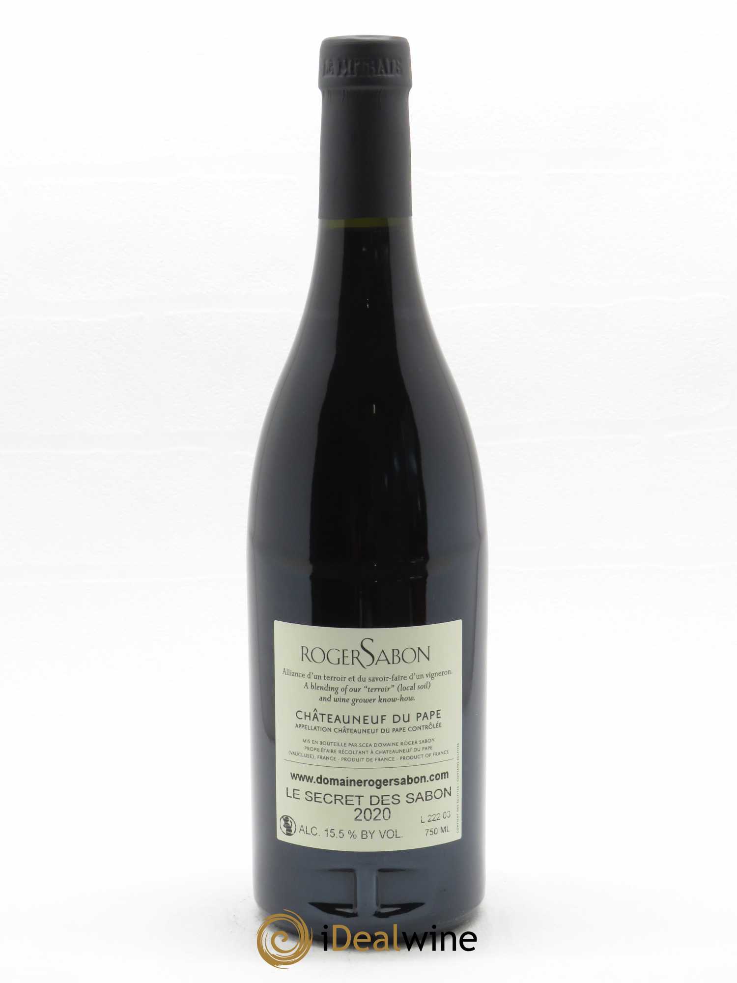 Châteauneuf-du-Pape Le Secret des Sabon Domaine Roger Sabon 2020 - Lot of 1 bottle - 1