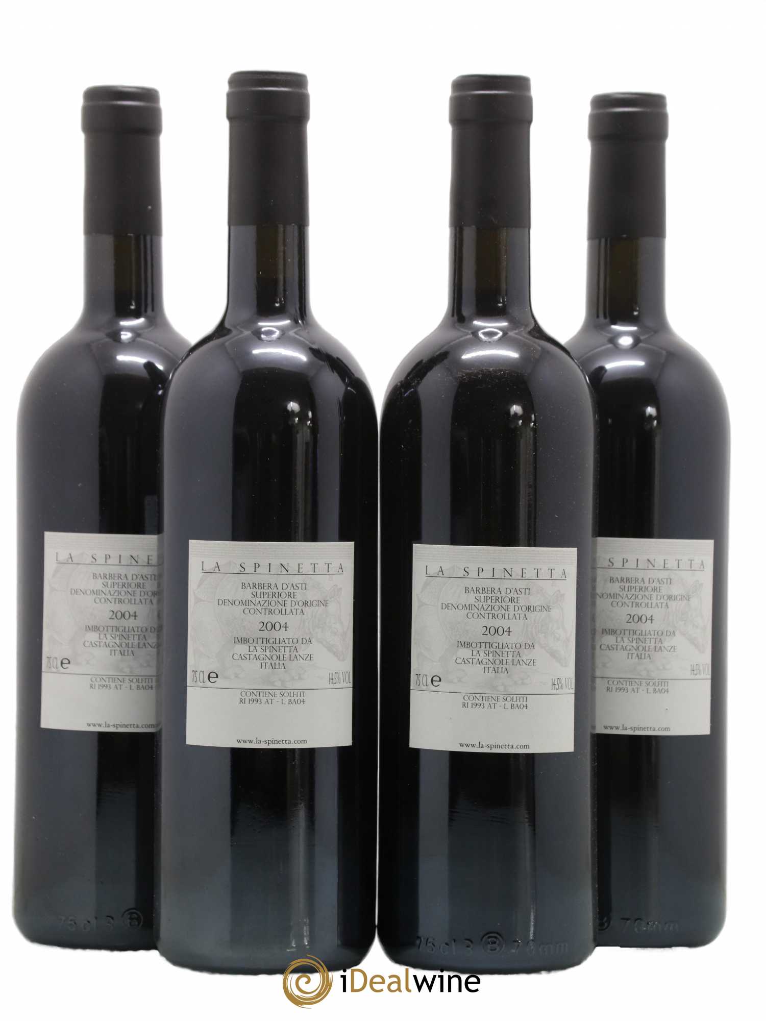 Italie Barbera d'Asti DOCG Bionzo Superiore La Spinetta 2004 - Posten von 4 Flaschen - 1