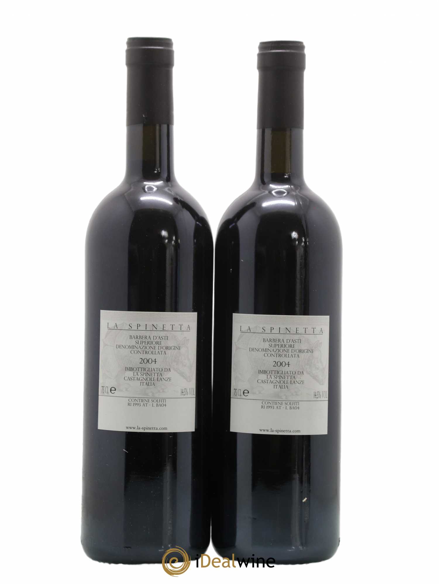 Italie Barbera d'Asti DOCG Bionzo Superiore La Spinetta 2004 - Posten von 2 Flaschen - 1