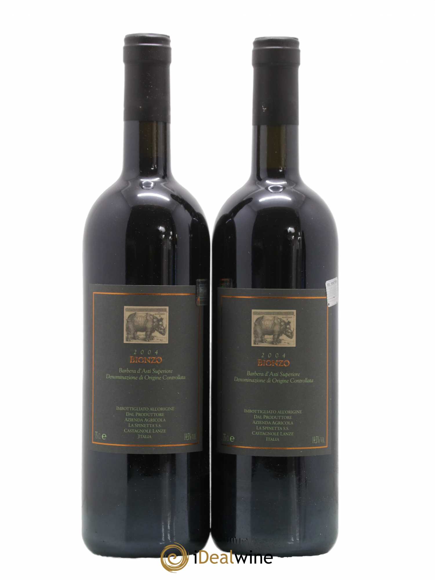 Italie Barbera d'Asti DOCG Bionzo Superiore La Spinetta 2004 - Posten von 2 Flaschen - 0
