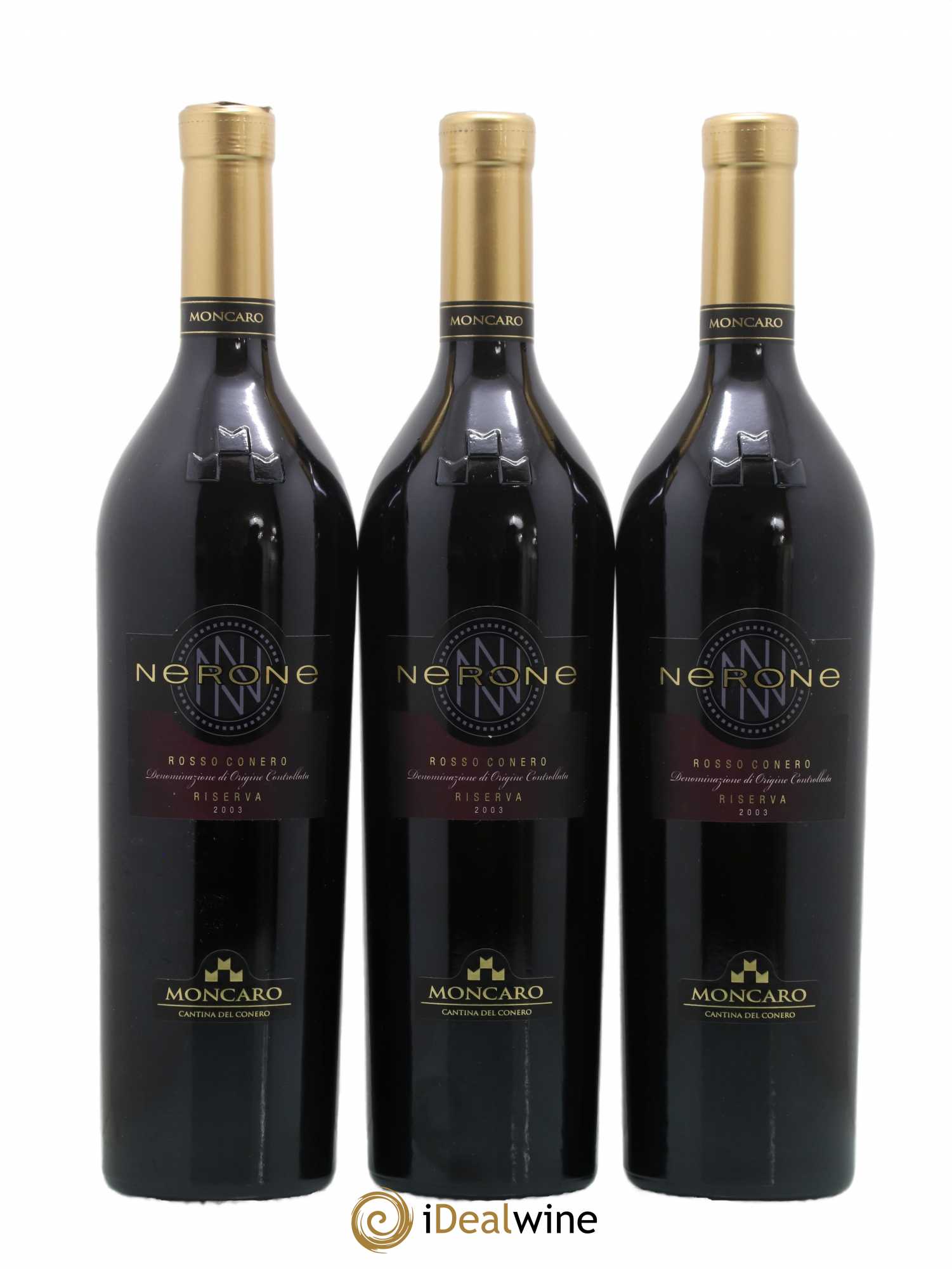 Rosso Conero DOC Nerone Moncaro (sans prix de réserve) 2003 - Posten von 3 Flaschen - 0