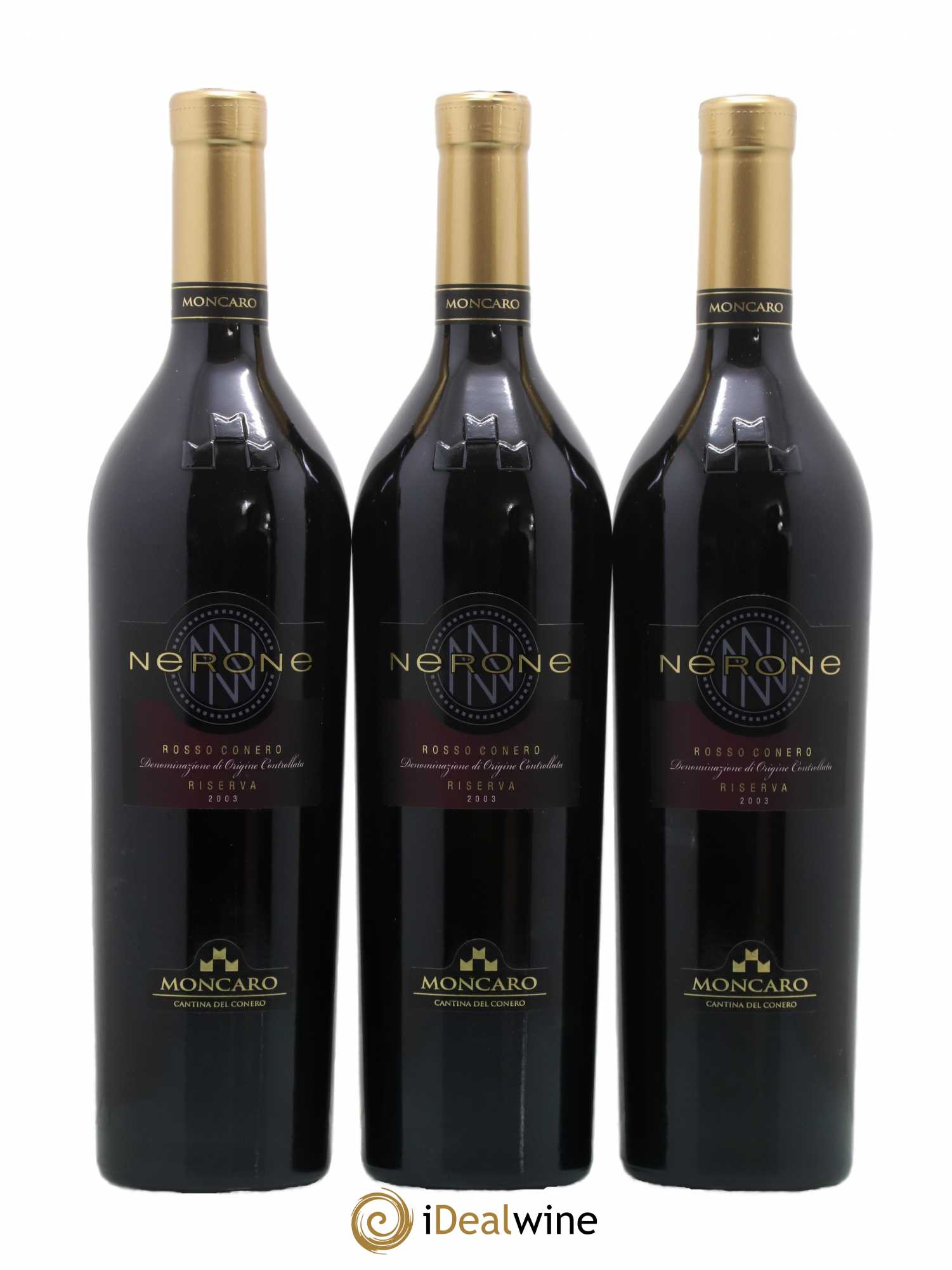 Rosso Conero DOC Nerone Moncaro (no reserve) 2003 - Lot of 3 bottles - 0
