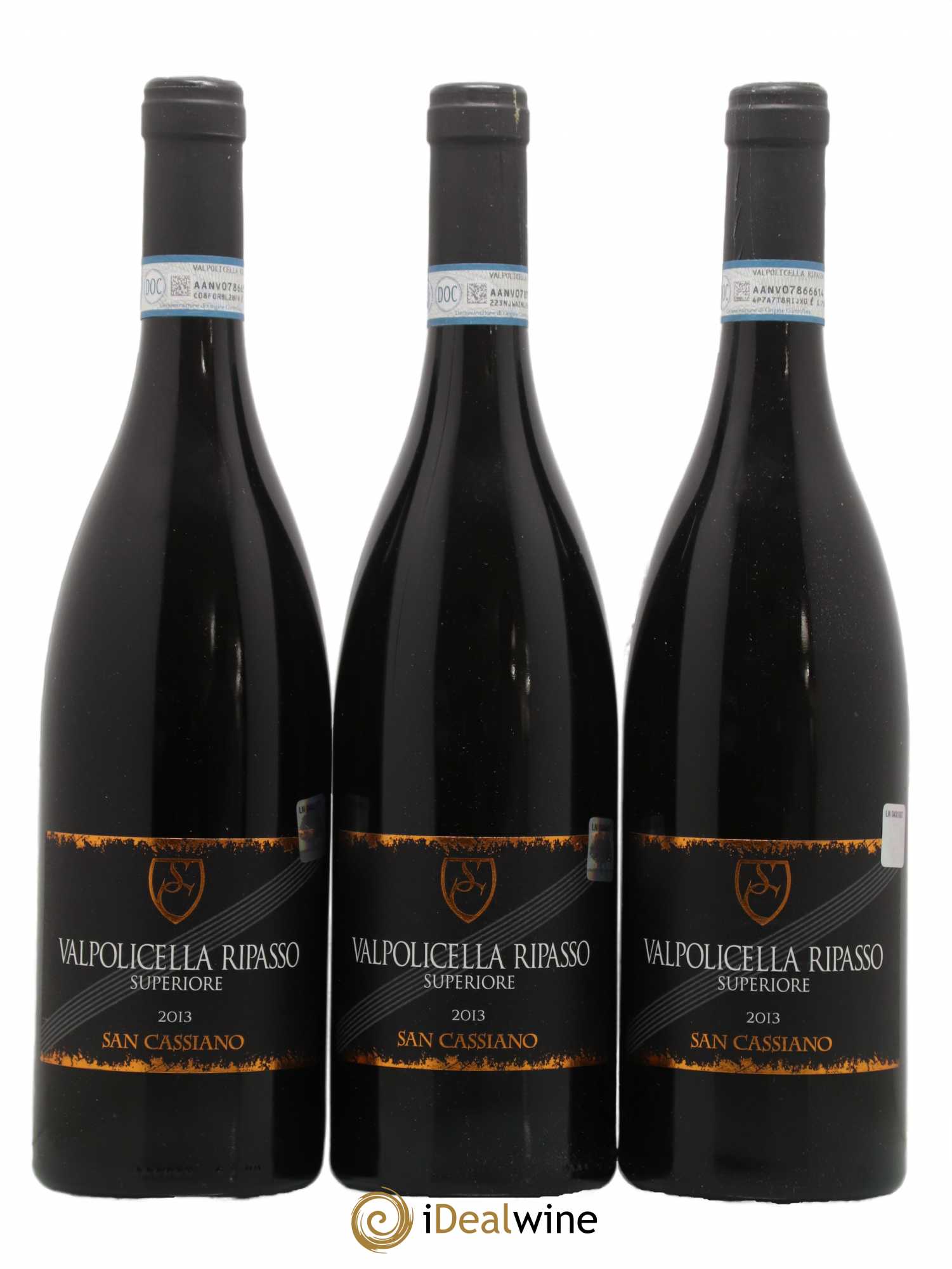 Vénétie Valpolicella Superiore Ripasso San Cassiano (no reserve) 2013 - Lot of 3 bottles - 0