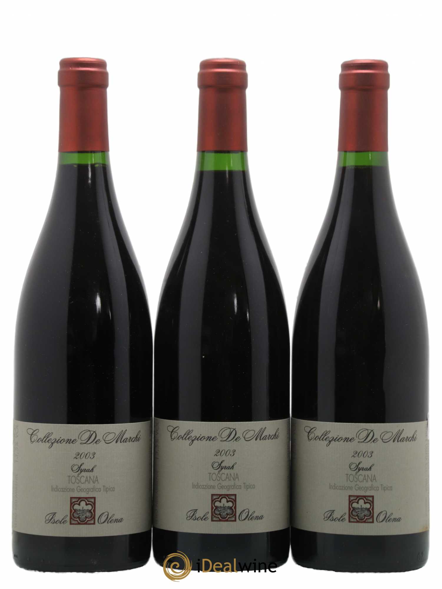Toscana IGT Collezione De Marchi Syrah Isole e Olena 2003 - Posten von 3 Flaschen - 0