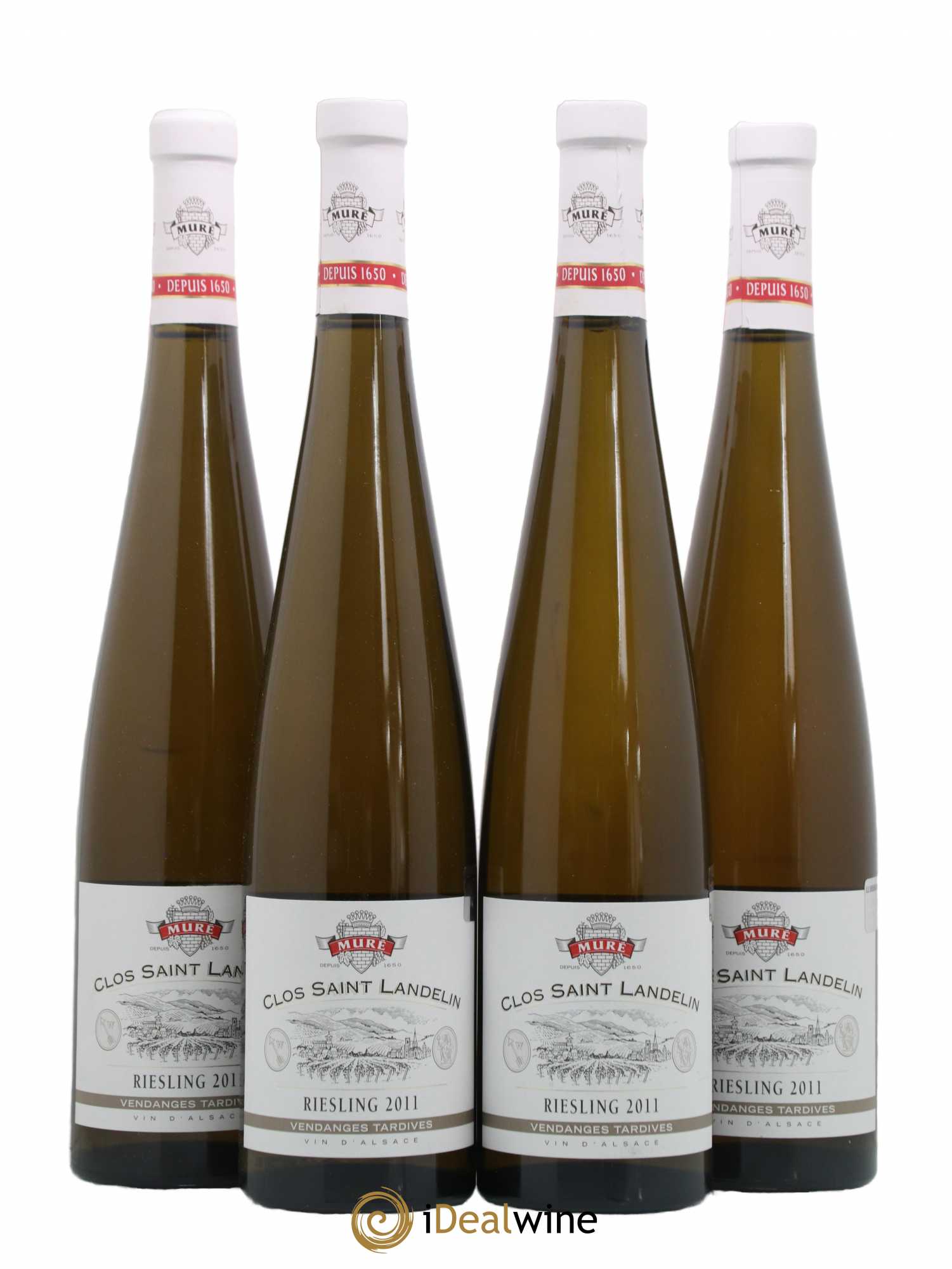 Riesling Vendanges Tardives Clos Saint Landelin Domaine Mure 2011 - Lotto di 4 bottiglie - 0