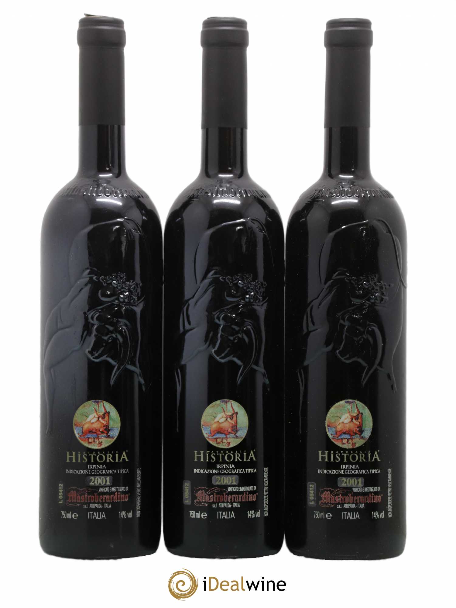 Campanie Irpinia IGP Naturalis Historia Mastroberardino (sans prix de réserve) 2001 - Lotto di 6 bottiglie - 2