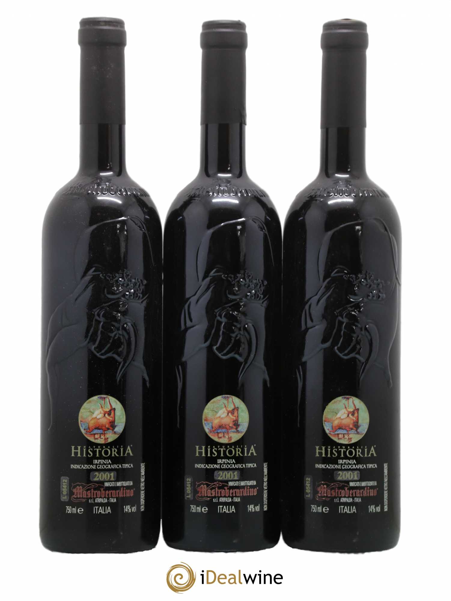 Campanie Irpinia IGP Naturalis Historia Mastroberardino (sans prix de réserve) 2001 - Lotto di 6 bottiglie - 4