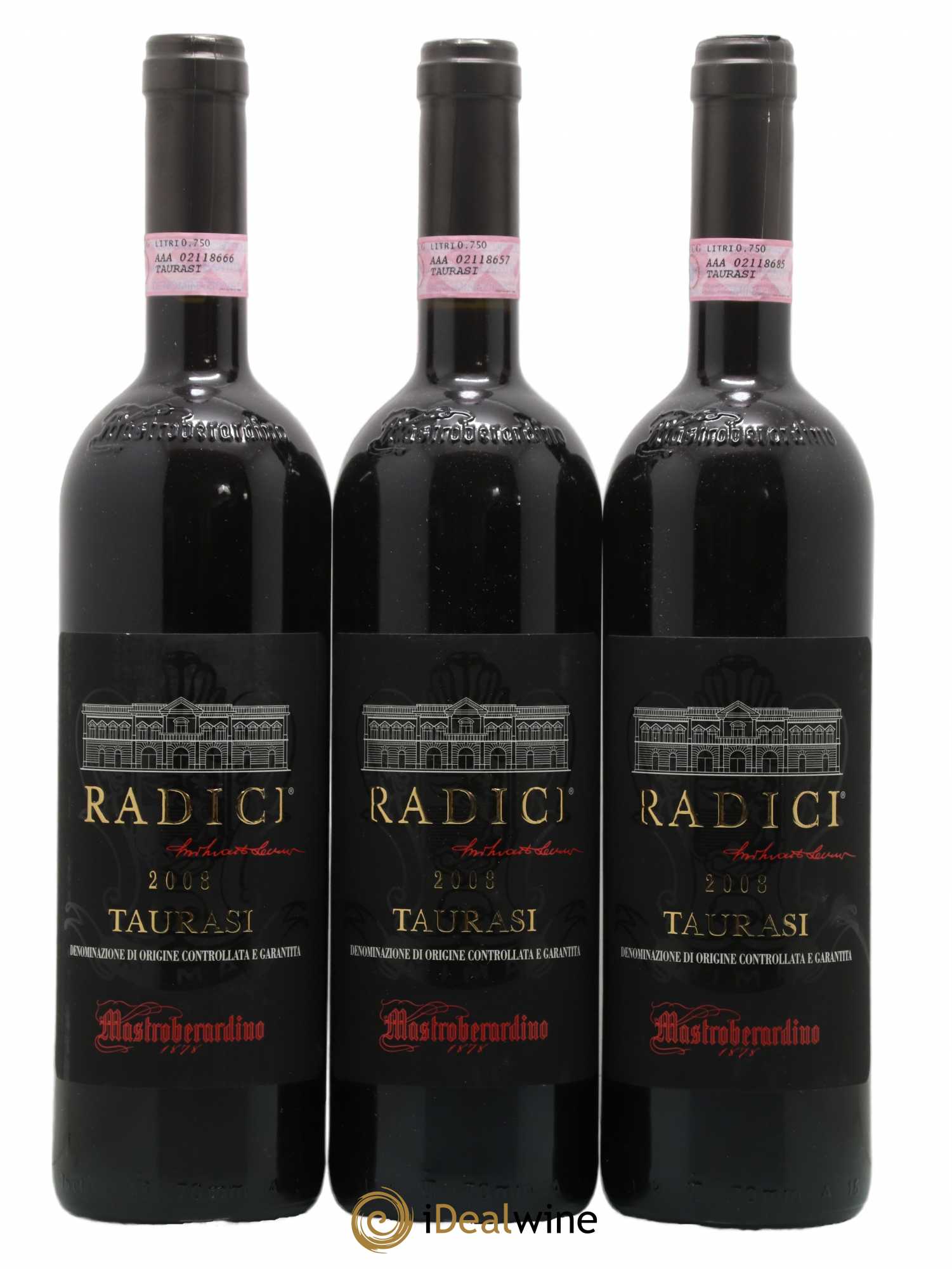 Taurasi DOCG Radici Mastroberardino 2008 - Lot de 3 bouteilles - 0