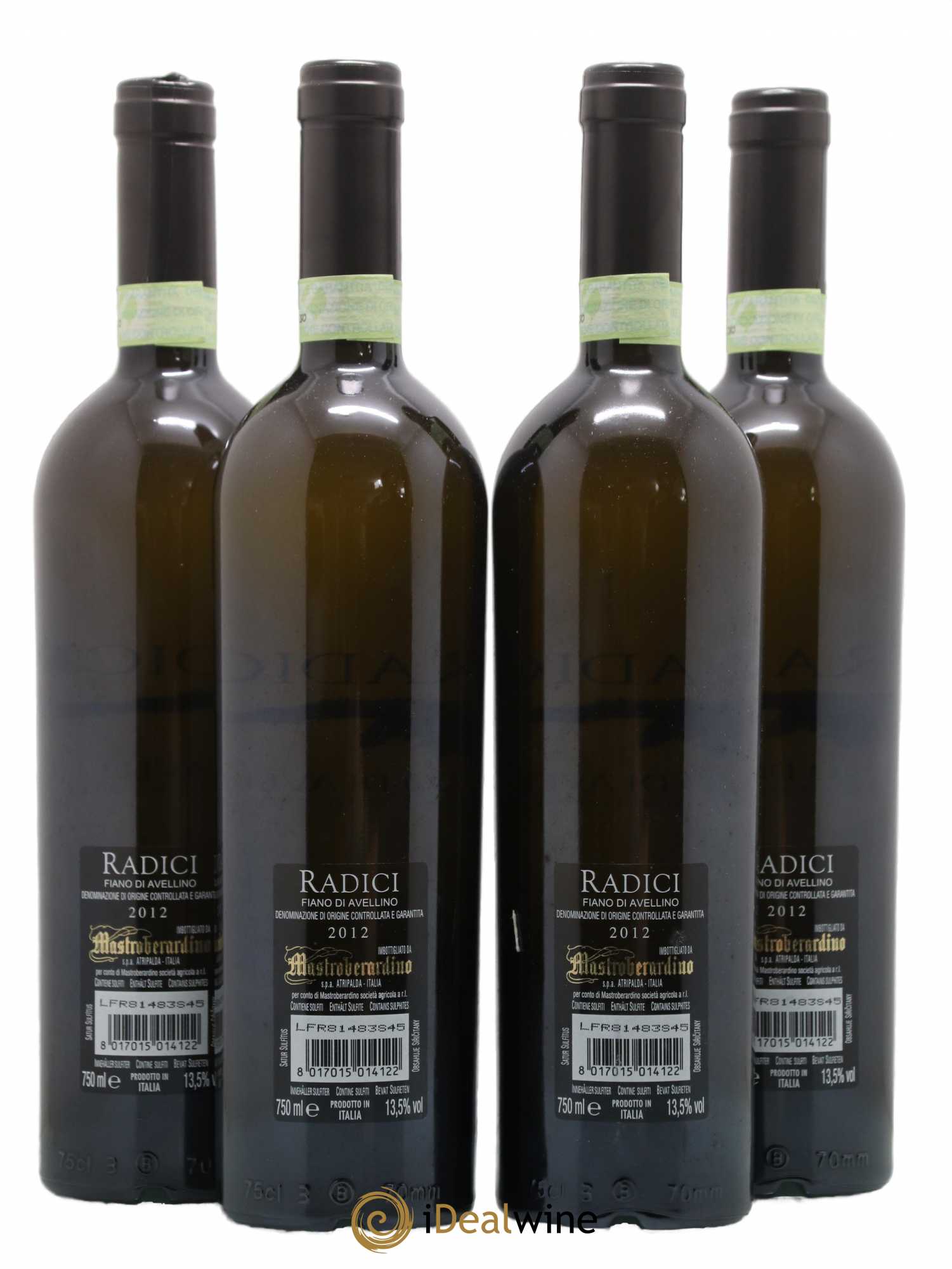 Italie Fiano di Avellino DOCG Radici Mastroberardino (sans prix de réserve) 2012 - Lot de 4 bouteilles - 1