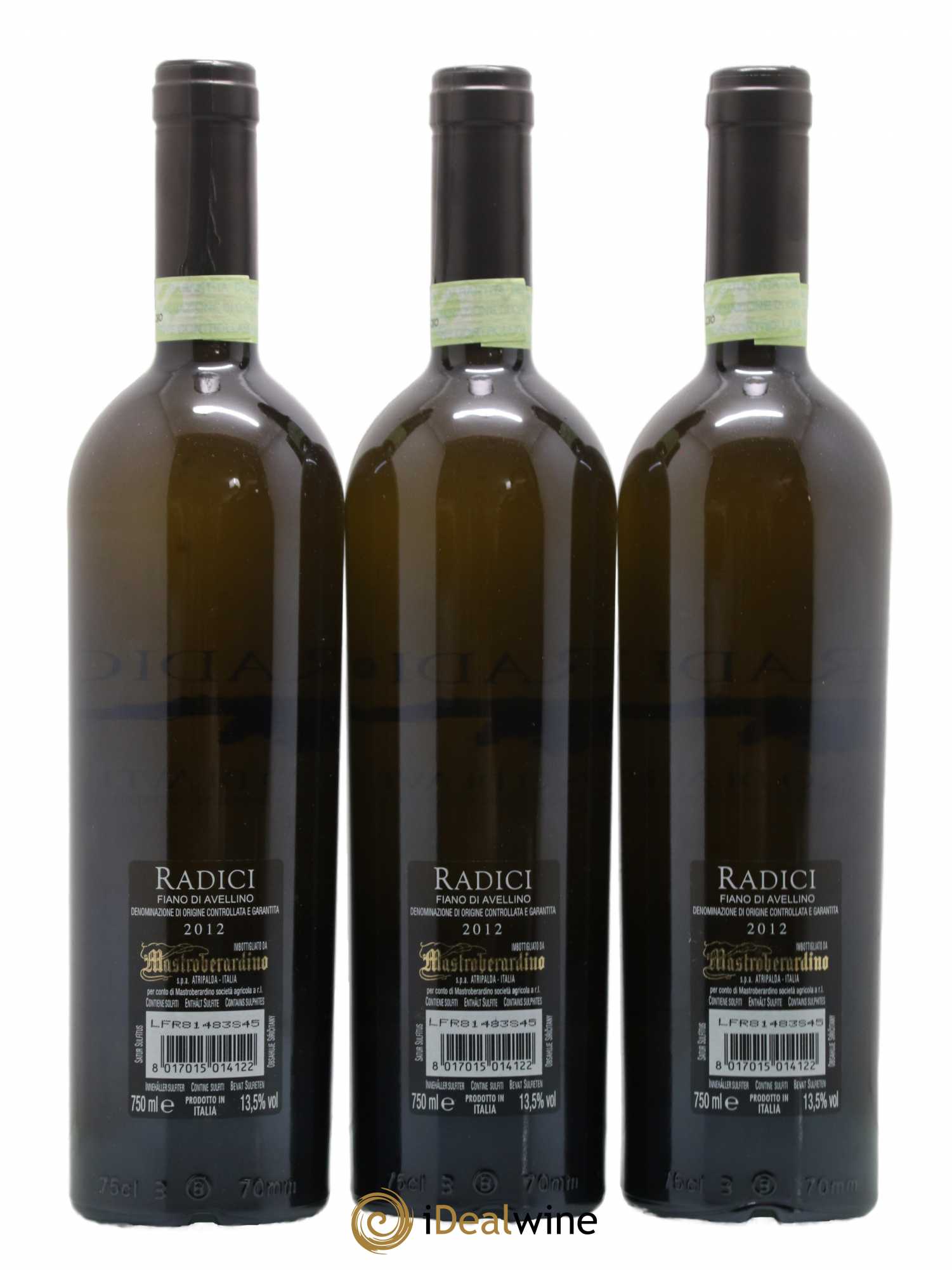 Italie Fiano di Avellino DOCG Radici Mastroberardino 2012 - Posten von 3 Flaschen - 1