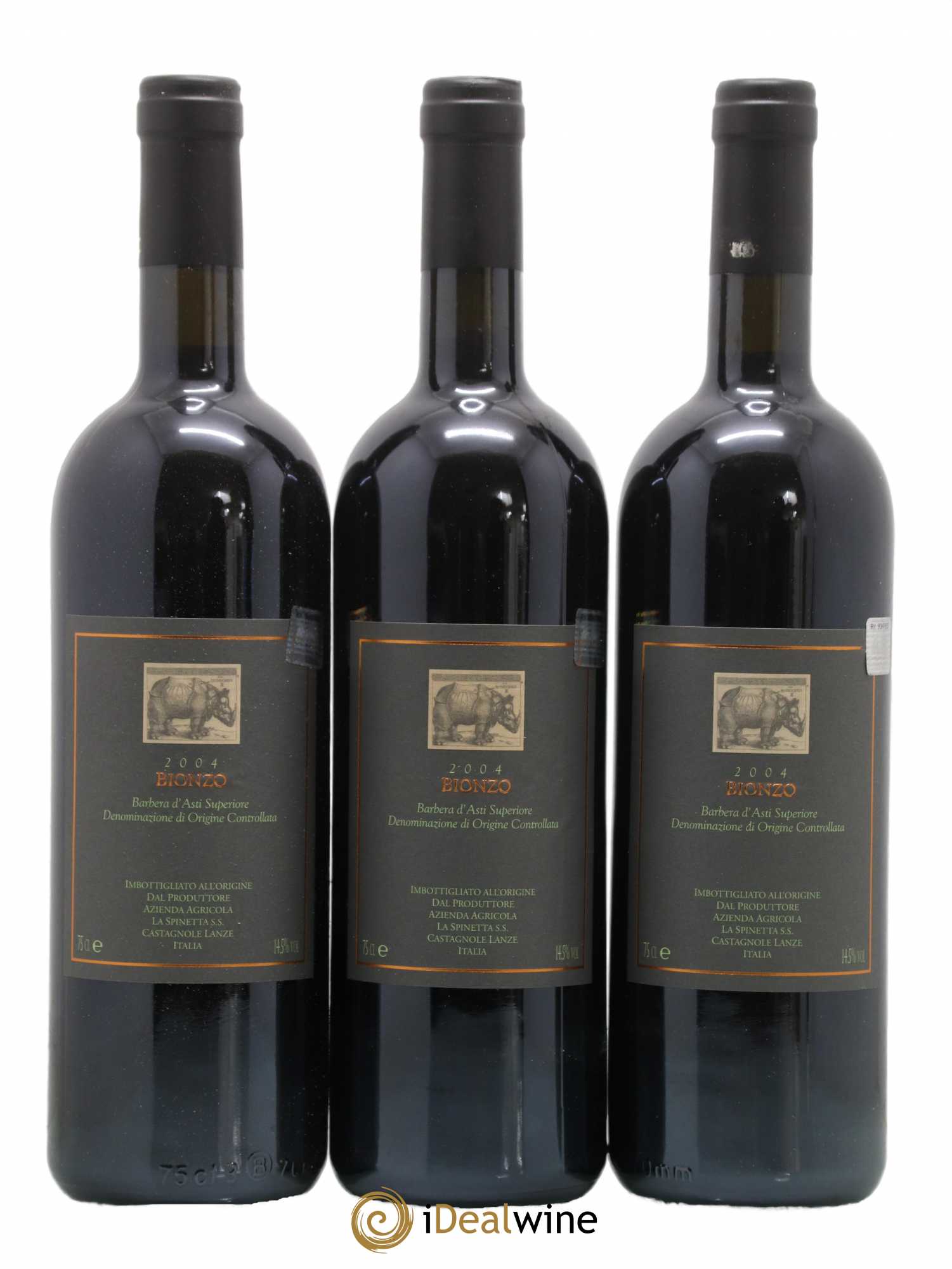 Italie Barbera d'Asti DOCG Bionzo Superiore La Spinetta 2004 - Posten von 3 Flaschen - 0