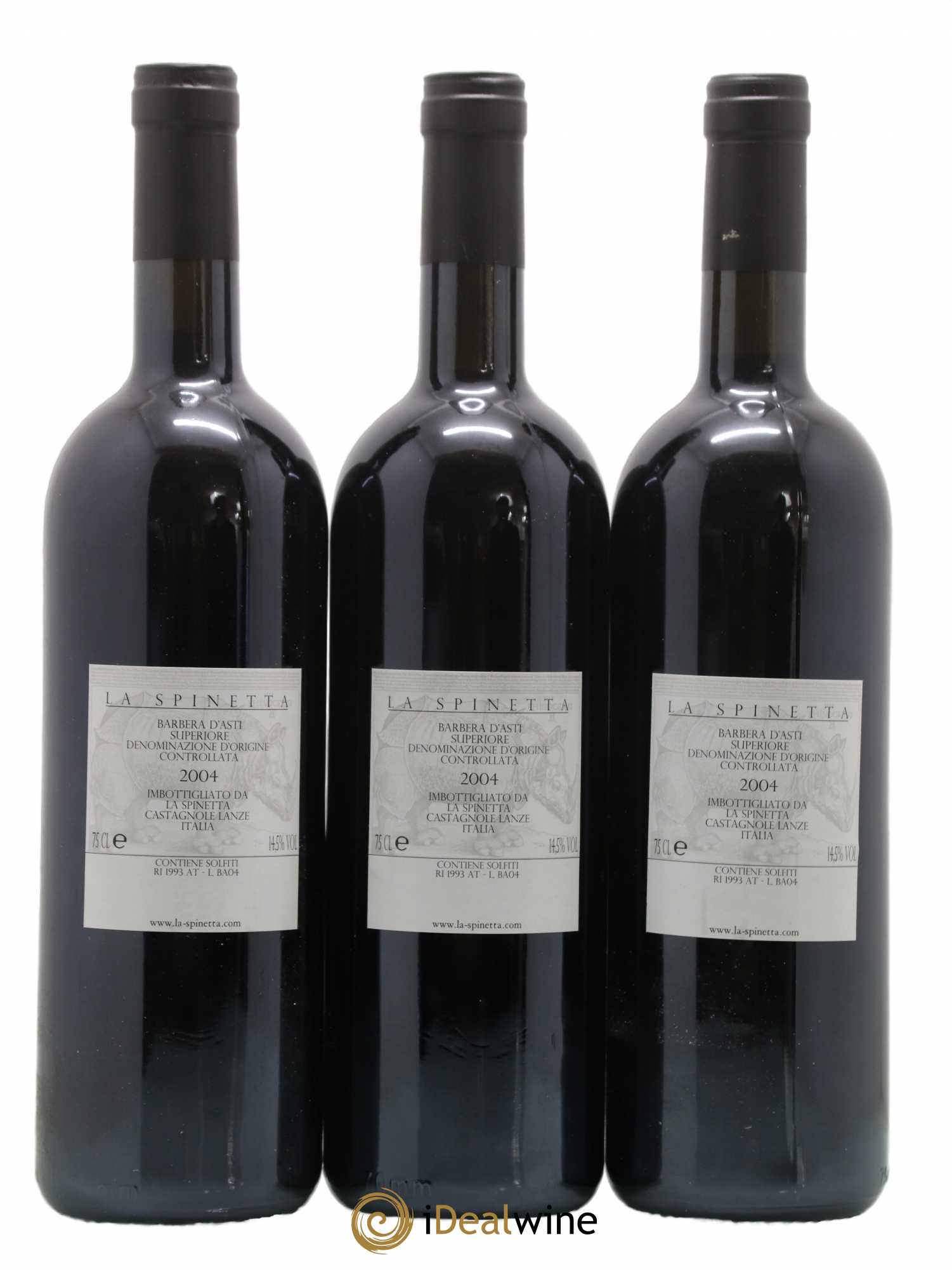 Italie Barbera d'Asti DOCG Bionzo Superiore La Spinetta (sans prix de réserve) 2004 - Posten von 3 Flaschen - 1