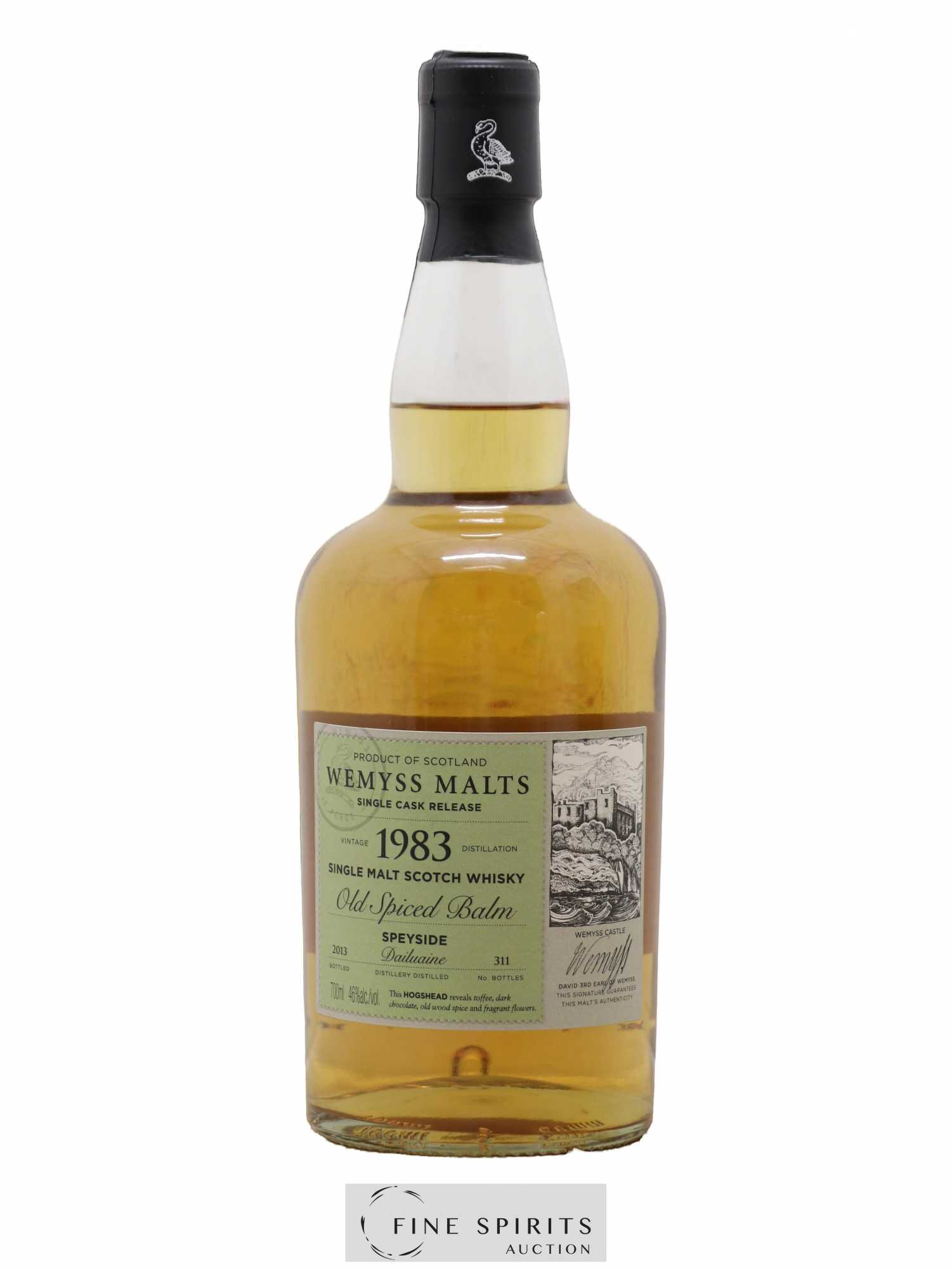 Dailuaine 1983 Wemyss Malts Old Spiced Balm One of 311 - bottled 2013 - Lot de 1 bouteille - 1