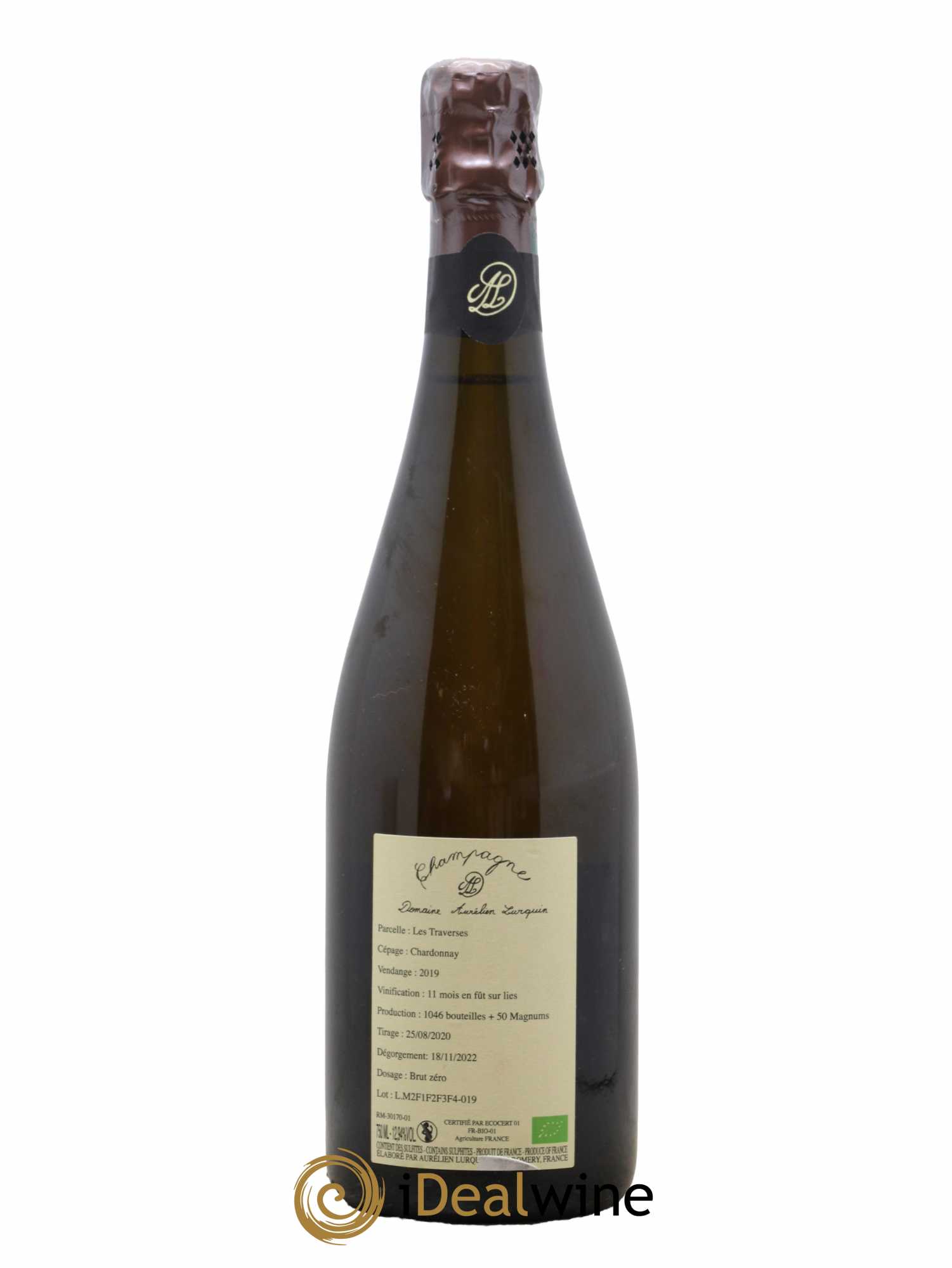 Chardonnay Aurélien Lurquin Les Traverses 2019 - Lot de 1 bouteille - 1