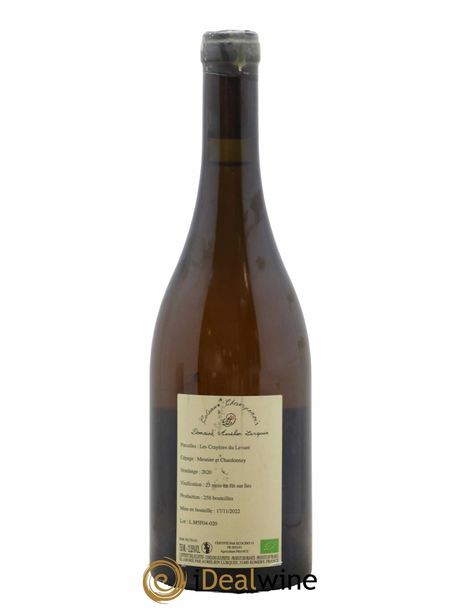 Coteaux Champenois Les Crayeres du Levant Aurelien Lurquin 2020 - Lot de 1 bouteille - 1
