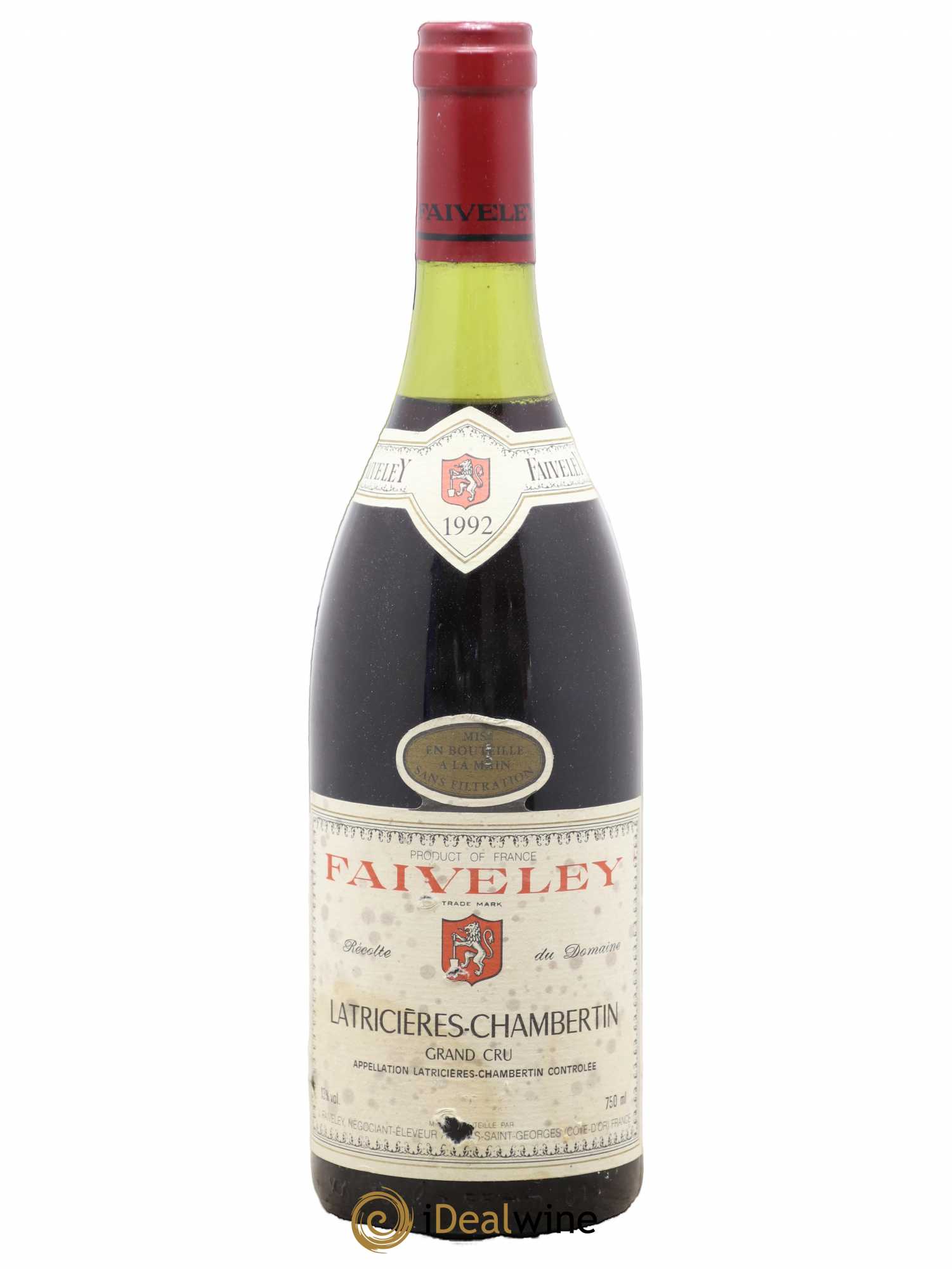 Latricières-Chambertin Grand Cru Faiveley 1992 - Lot de 1 bouteille - 0