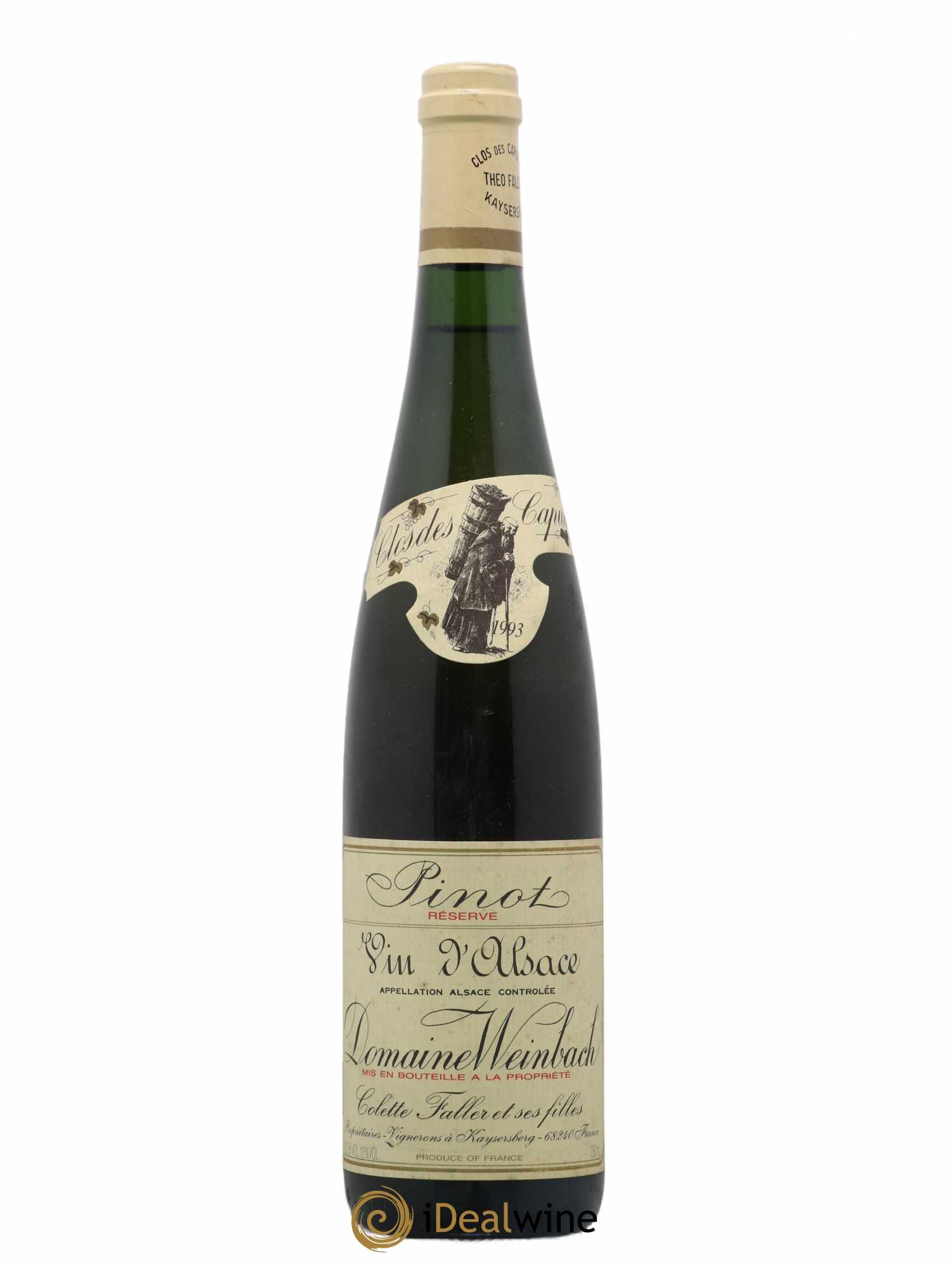 Alsace Pinot Blanc Weinbach (Domaine) 1993 - Lot de 1 bouteille - 0