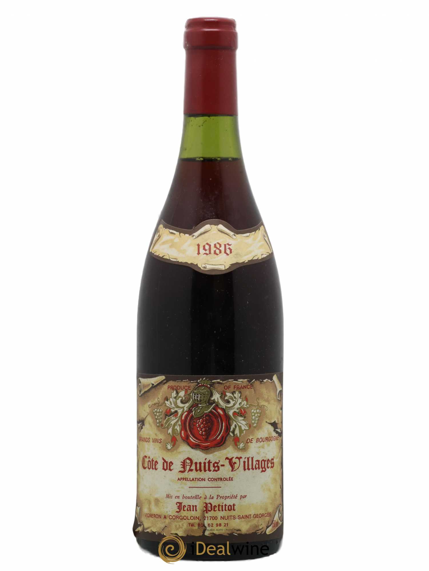Côte de Nuits-Villages Jean Petitot 1986 - Lot de 1 bouteille - 0