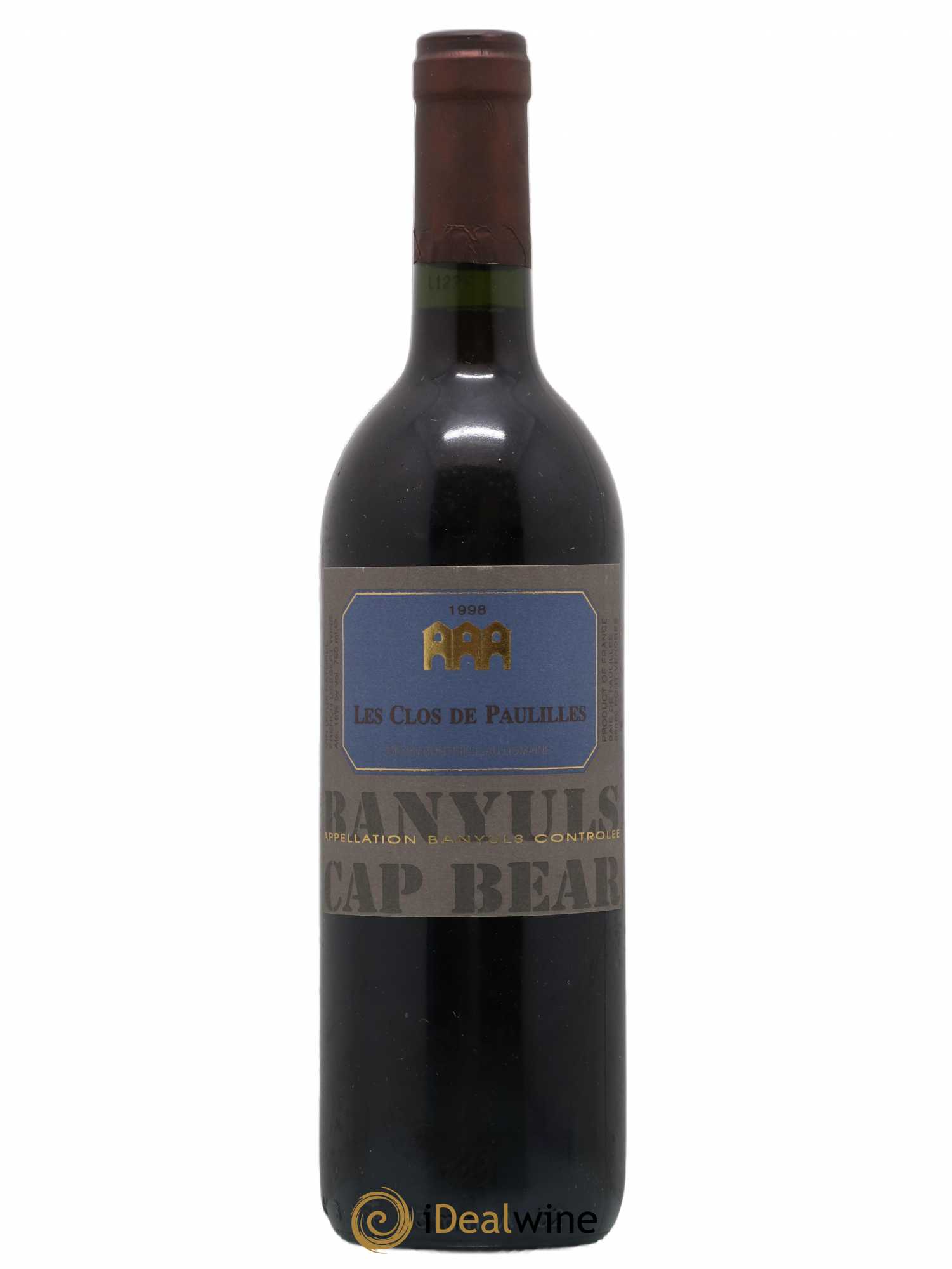 Banyuls Les clos de Paulilles Cap Bear 1998 - Posten von 1 Flasche - 0
