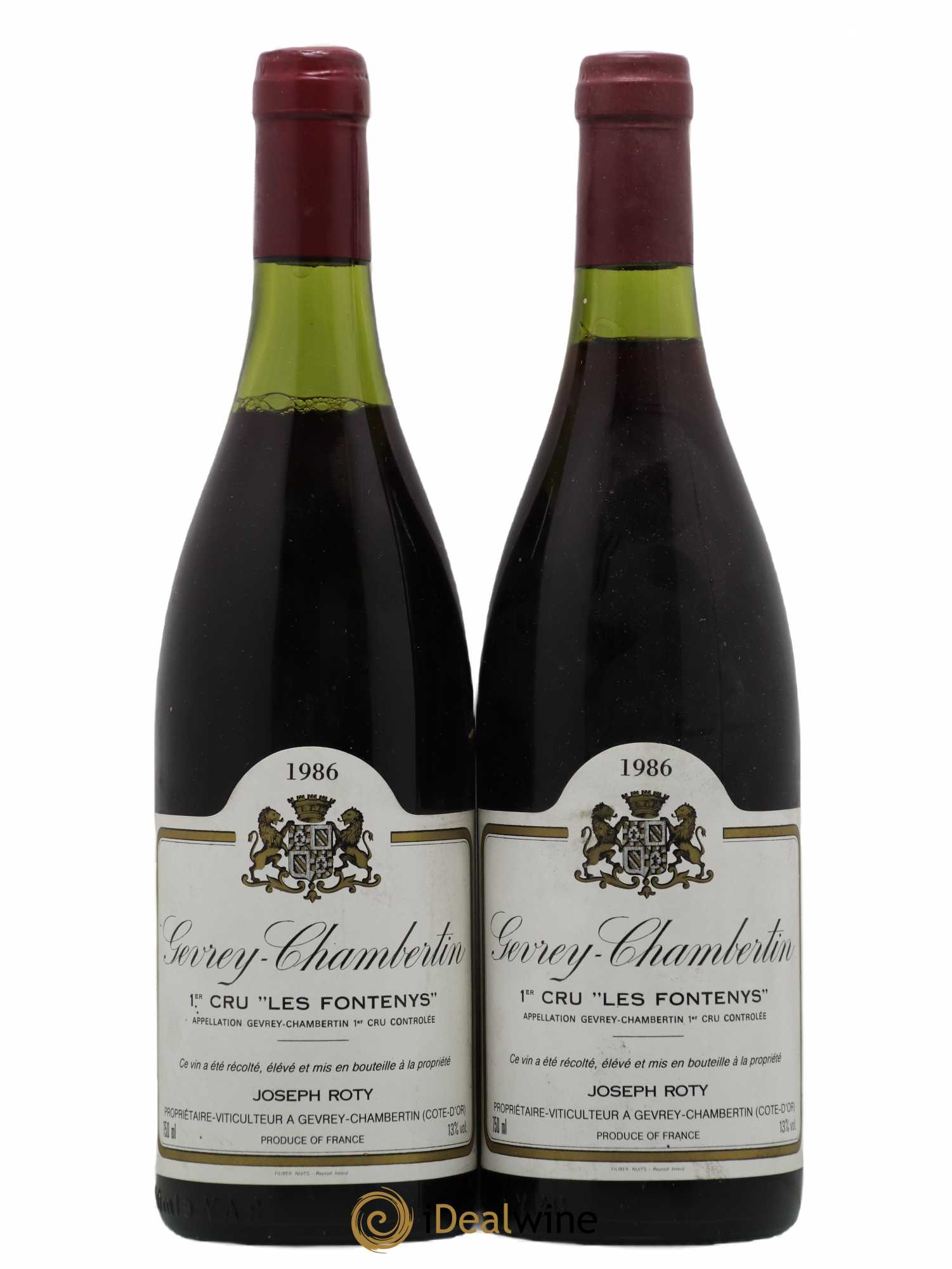 Gevrey-Chambertin 1er Cru Les Fontenys Joseph Roty (Domaine) 1986 - Lot de 2 bouteilles - 0