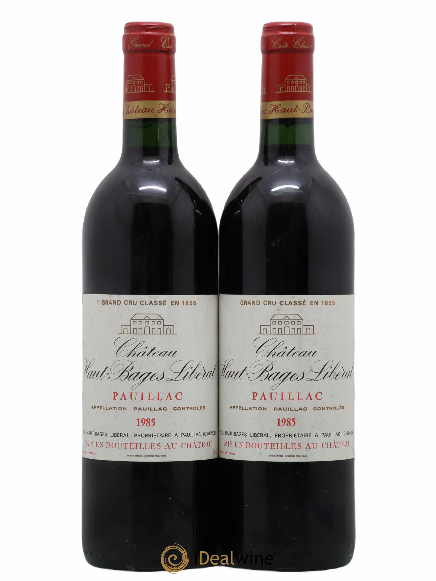 Château Haut Bages Libéral 5ème Grand Cru Classé 1985 - Lot de 2 bouteilles - 0