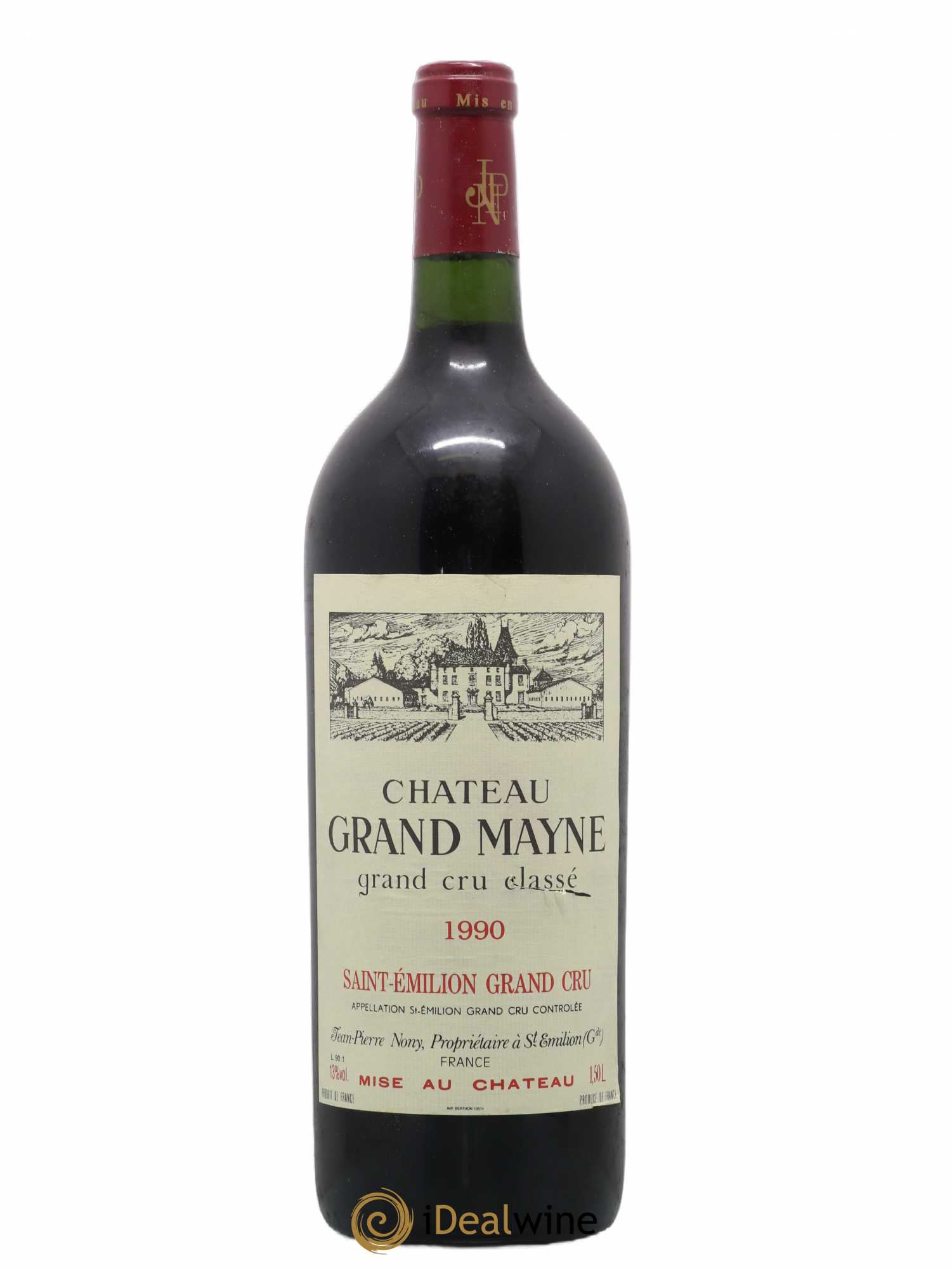 Château Grand Mayne Grand Cru Classé 1990 - Lot de 1 magnum - 0