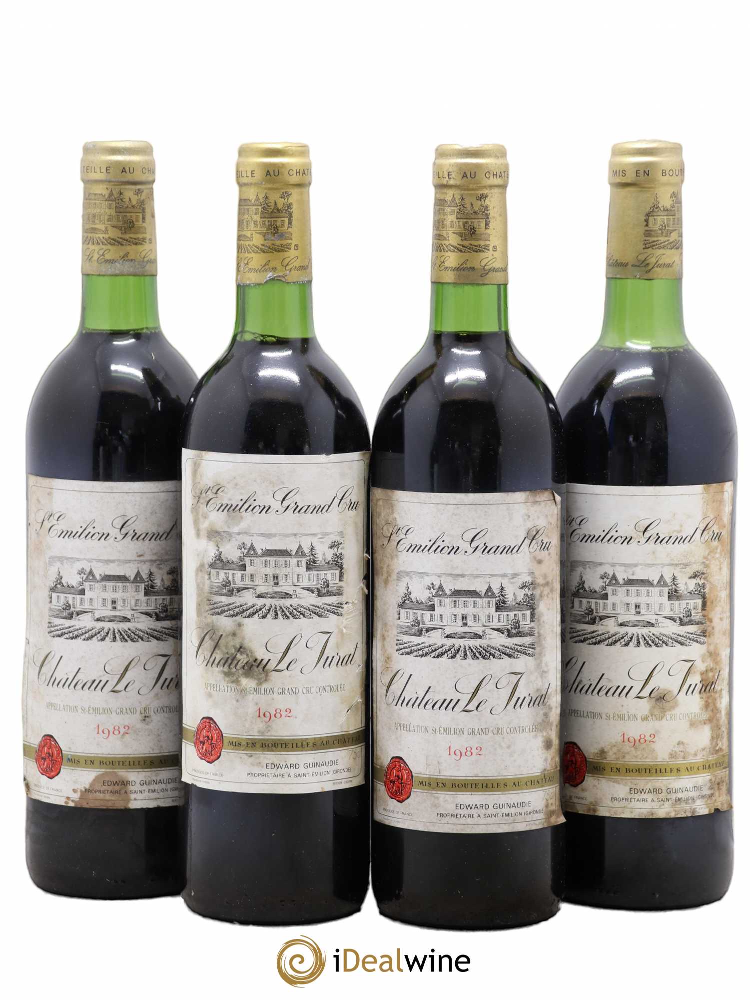 Château le Jurat 1982 - Lot de 4 bouteilles - 0
